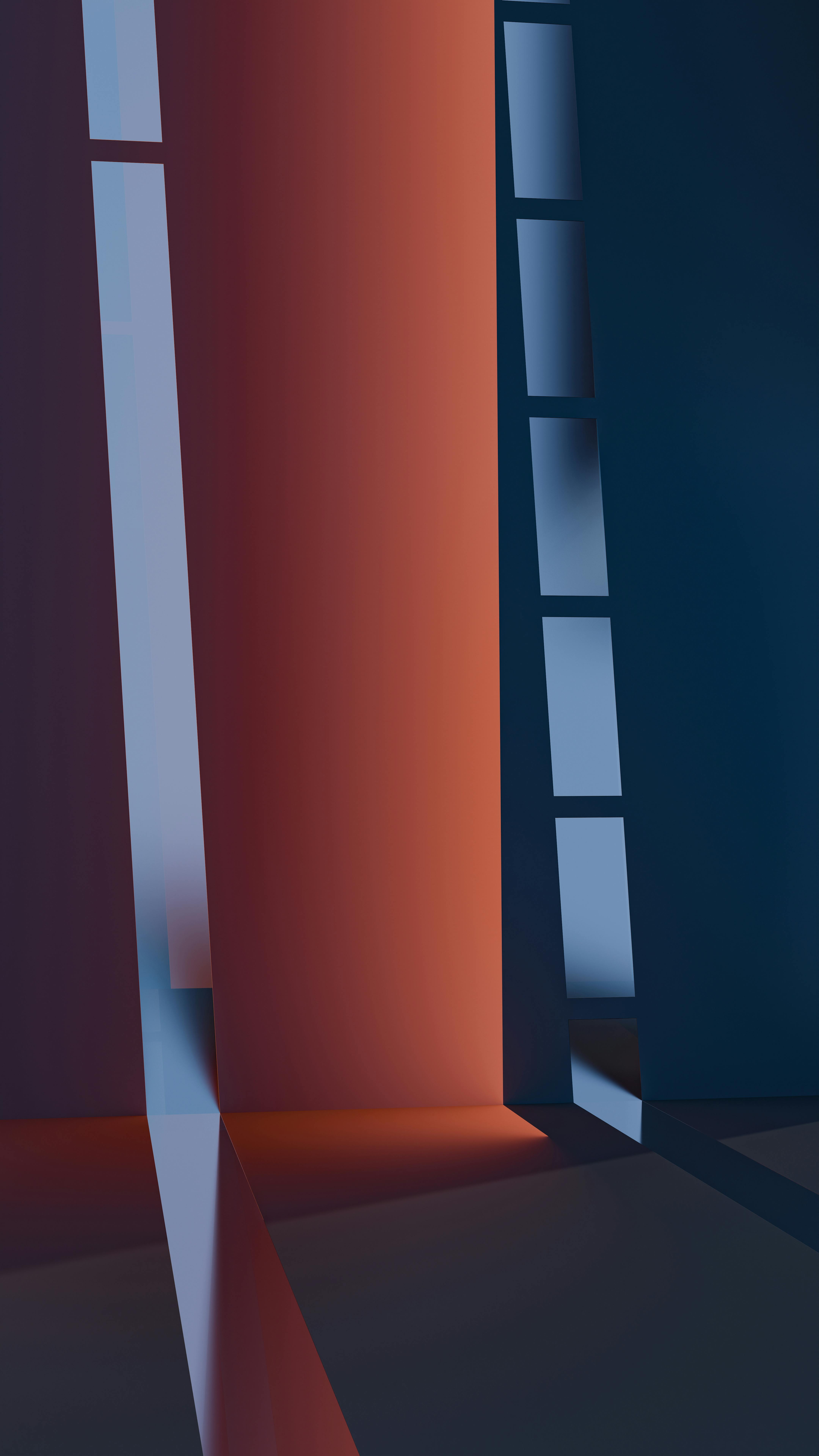 Gratis En fantastisk 3D abstrakt gengivelse med dristige geometriske former og levende farver, perfekt til moderne kunst og designtemaer. Lagerfoto