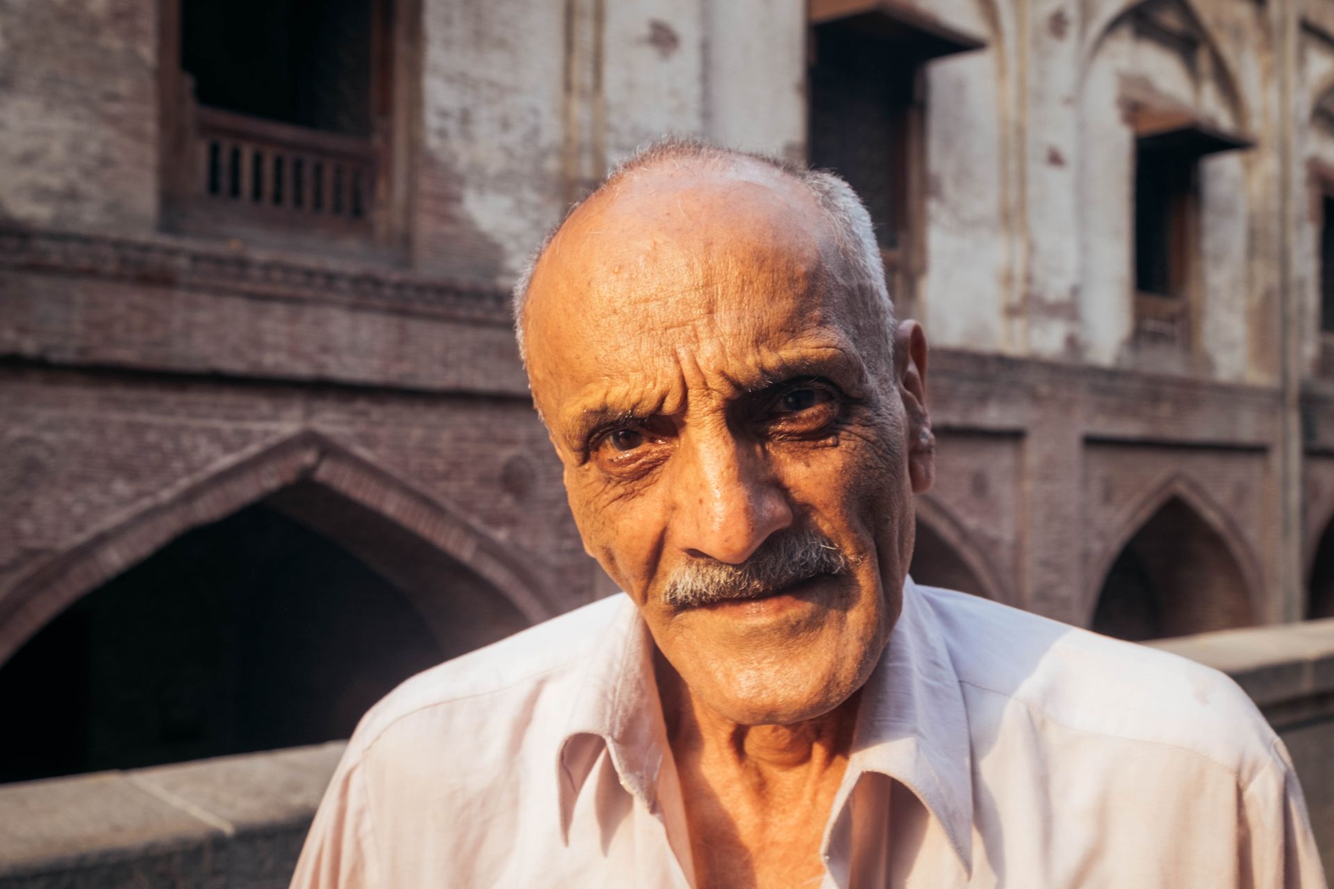 Close-Up Photo Of Old Man