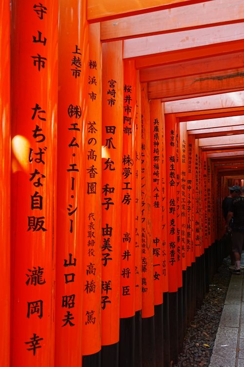 Fushimi Inari Shrine Orange Torii Gates in Kyoto · Free Stock Photo
