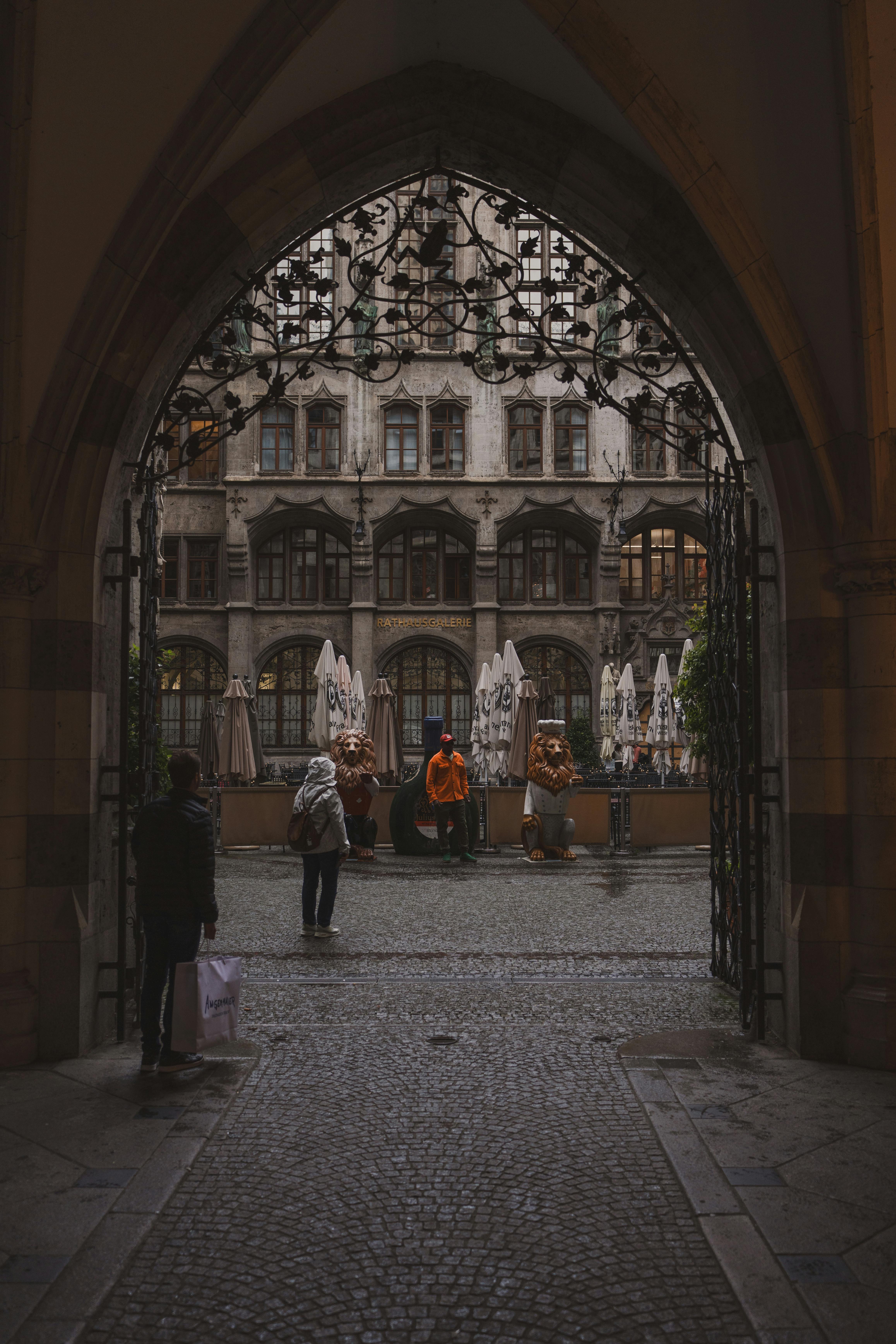 historic courtyard in baden wurtemberg germany