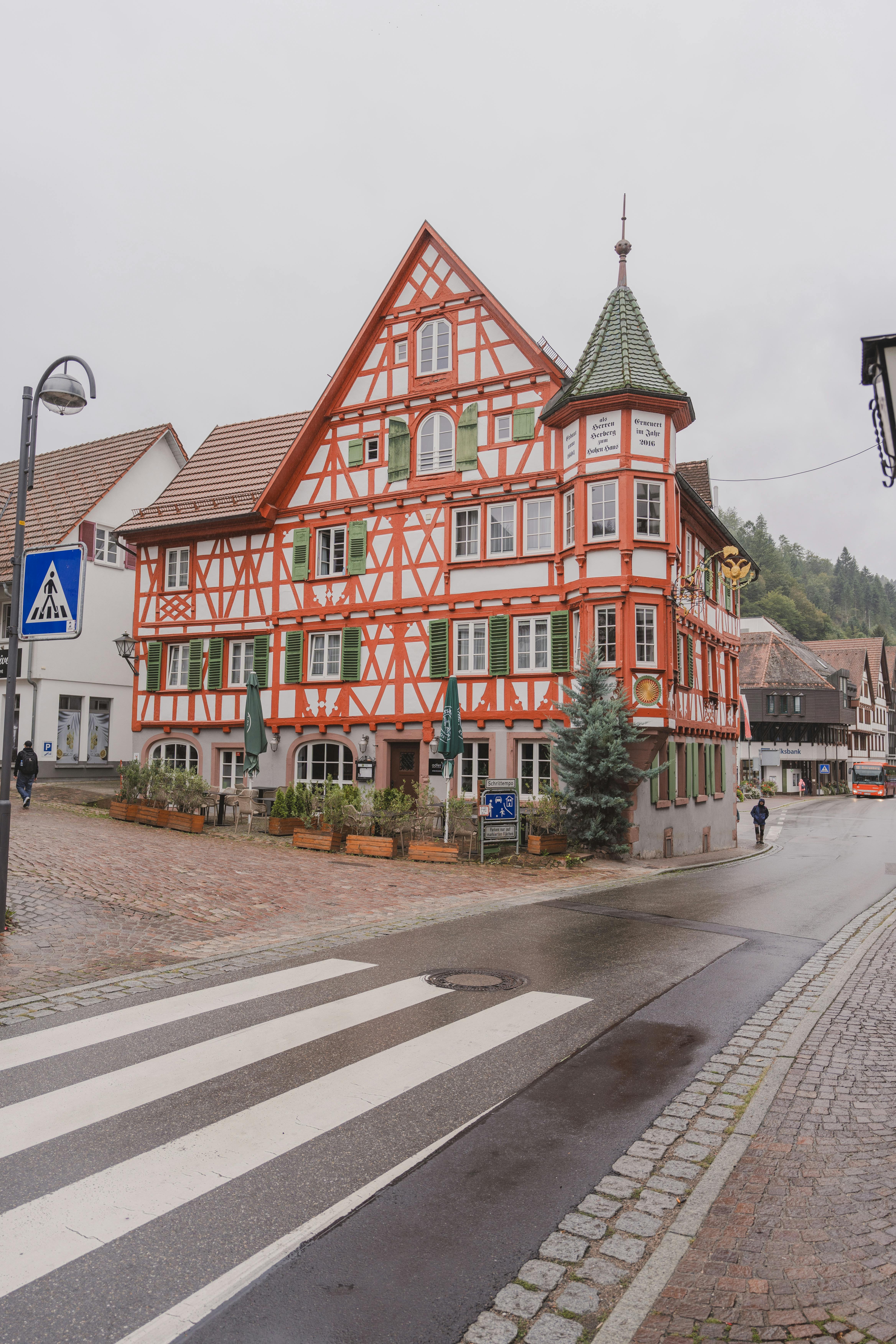 charming half timbered house in german village