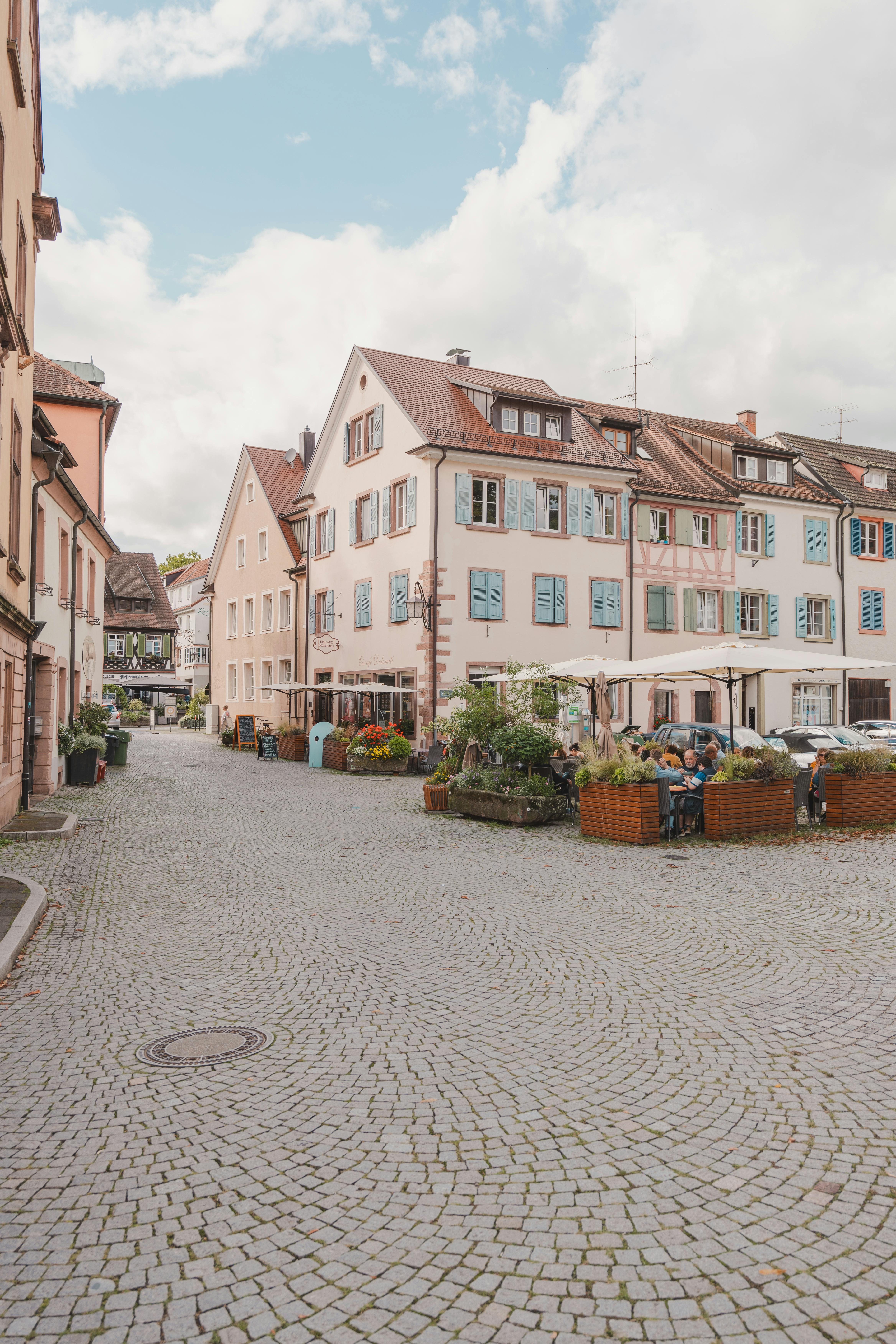 charming street view in baden wurttemberg