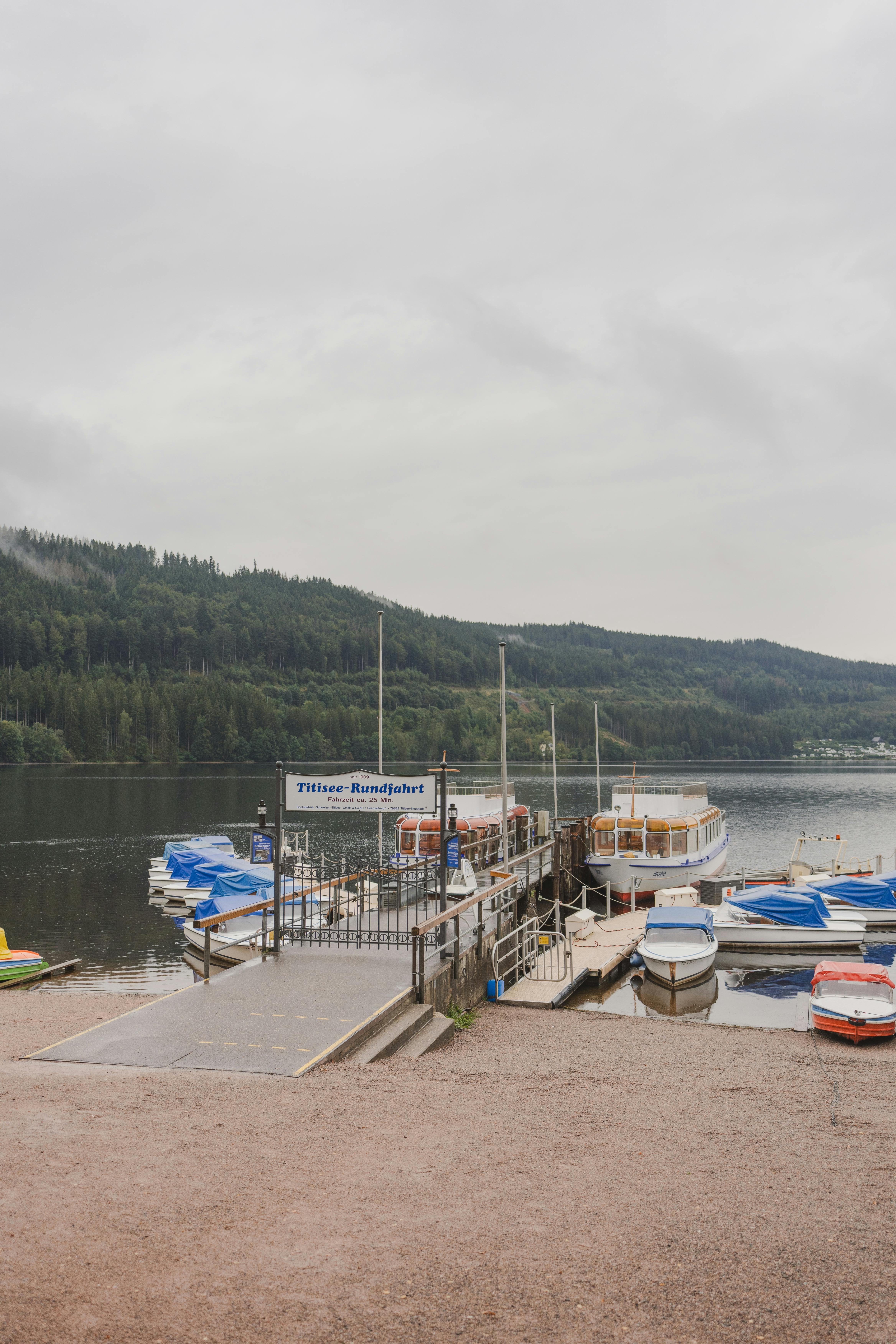 scenic view of titisee dock in germany