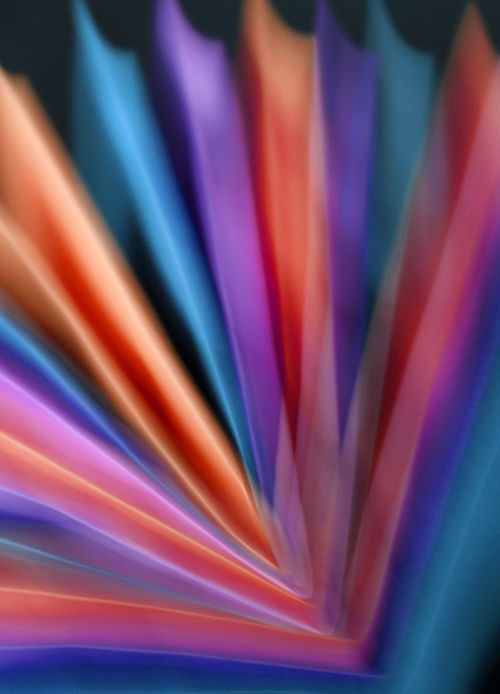 Free Abstract motion blur of colorful light streaks creating a dynamic visual. Stock Photo