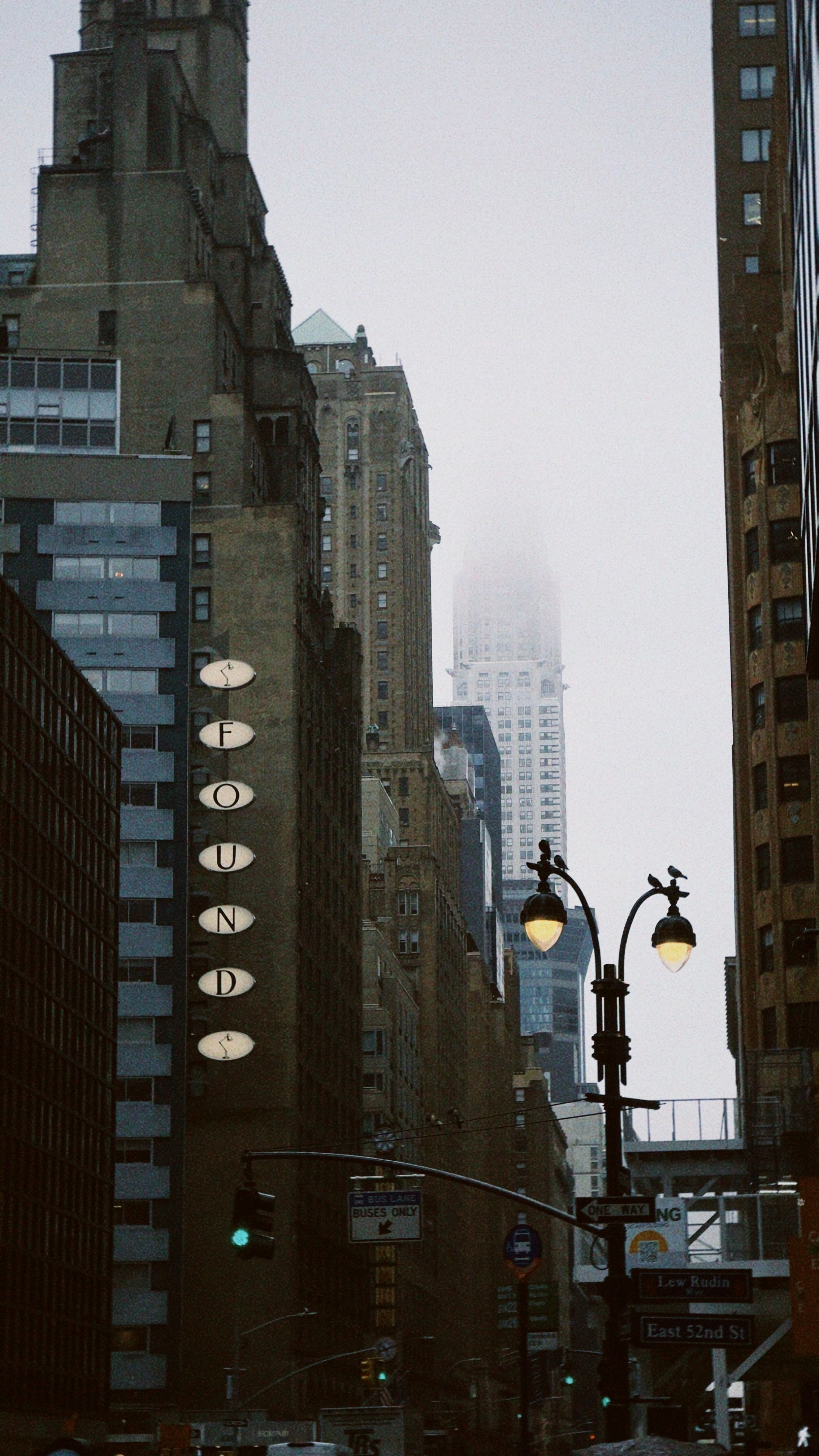 Foggy New York City Skyline with Iconic Architecture · Free Stock Photo