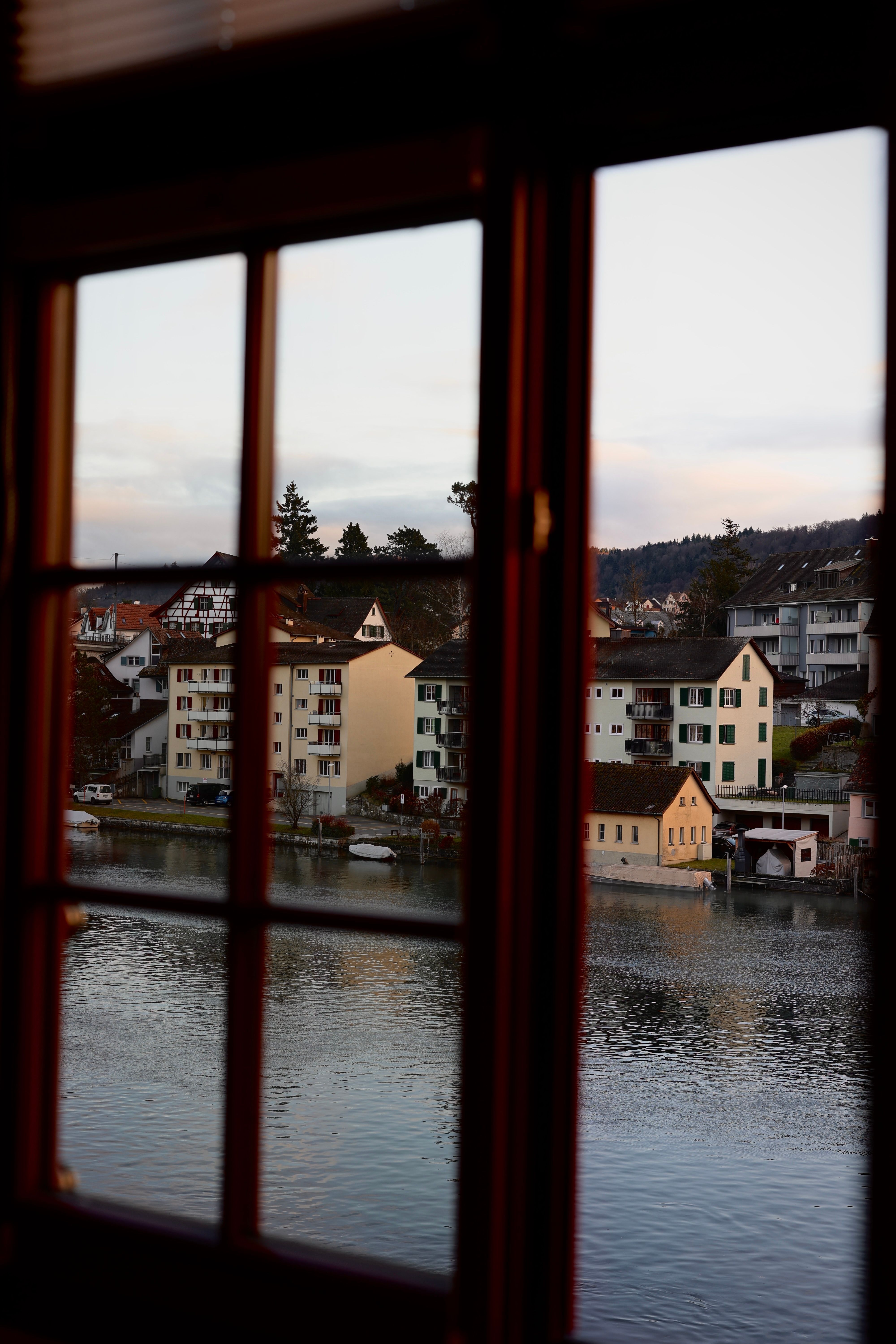 Scenic View of Schaffhausen through Window · Free Stock Photo