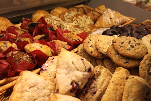 Selectieve Foto Van Cookies Op Container