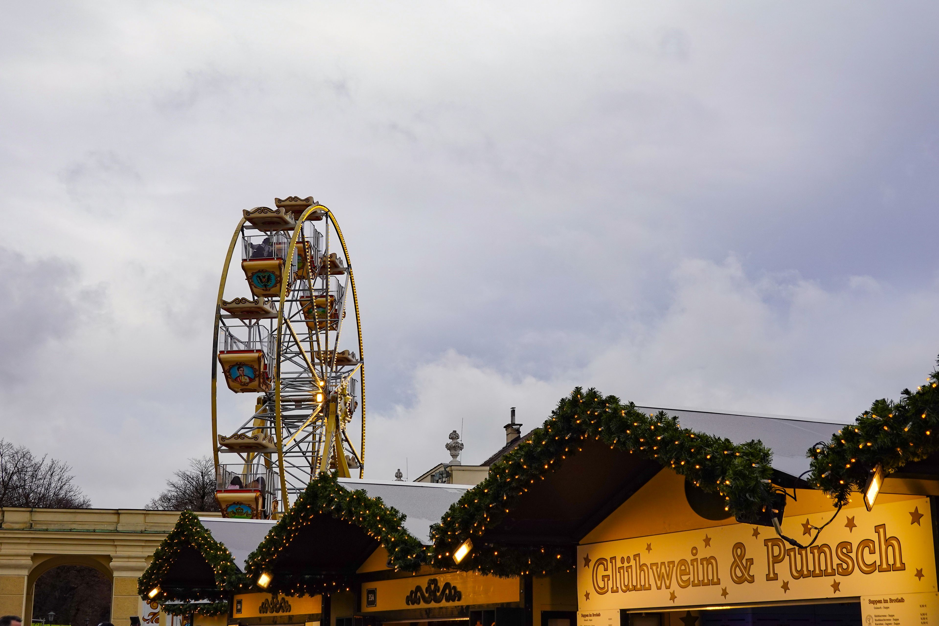 Families at Hyde Park Winter Wonderland near Marble Arch, London at Christmas