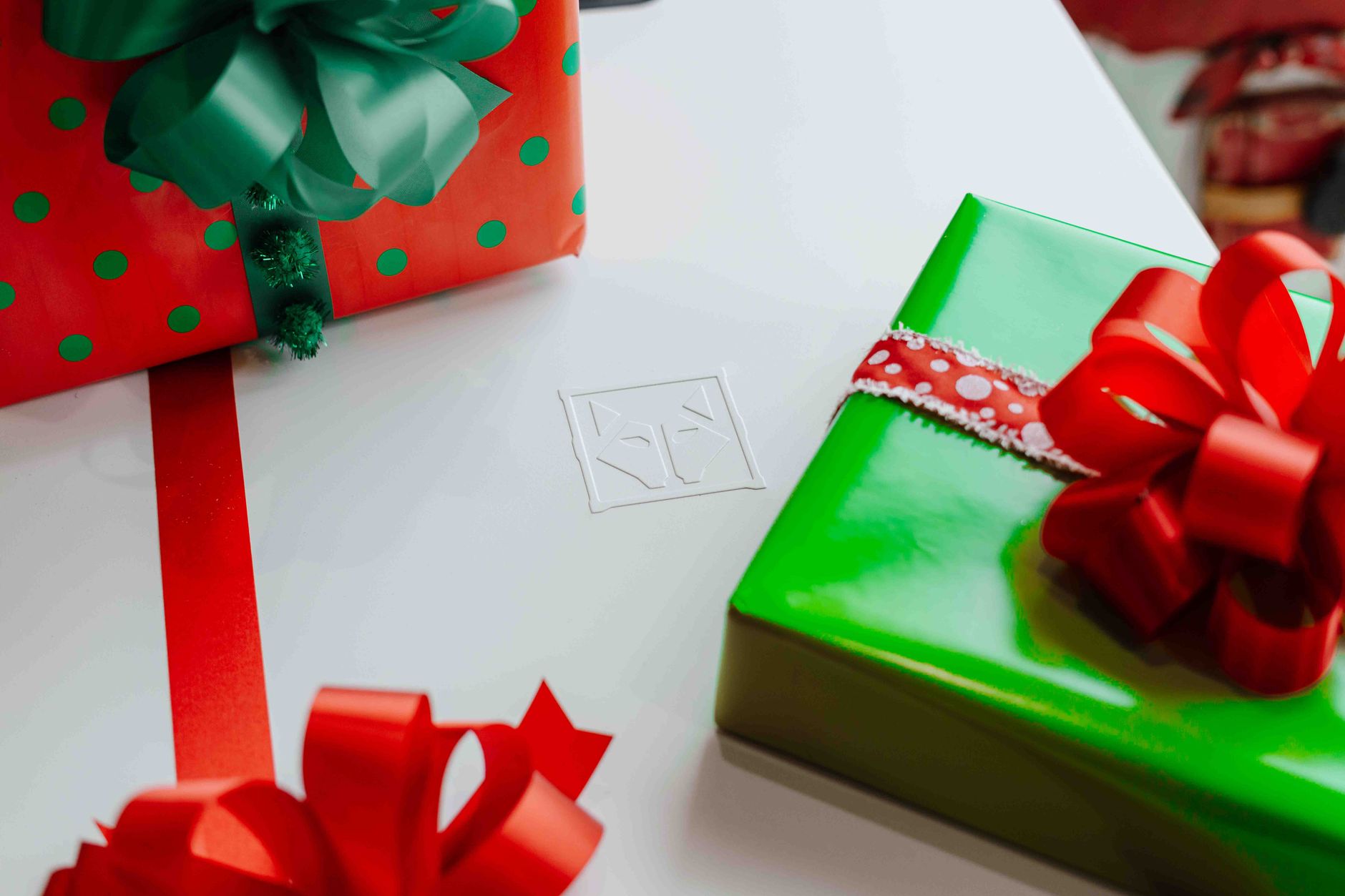 Colorful Christmas presents with ribbons, ideal for festive celebrations.