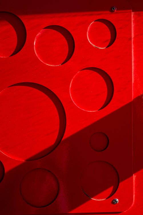 Round Shadow Red Abstract Red Circles with Dramatic Shadows · Free Stock Photo