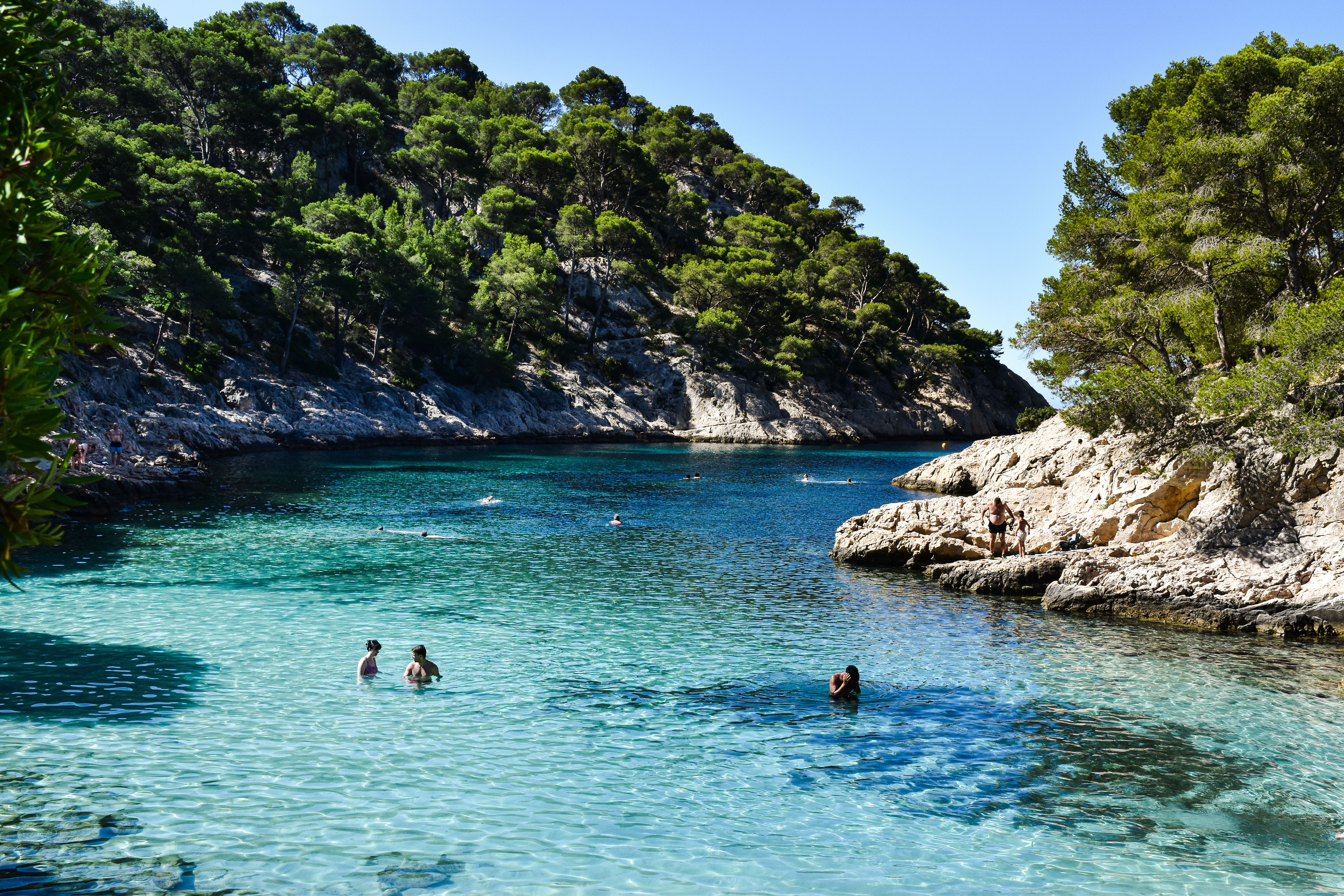 Breathtaking summer landscape of Calanque Cove, Provence-Alpes-Côte d'Azur, France. - Cassis y sus calanques