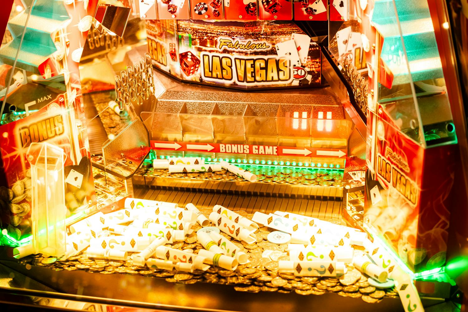 Colorful slot machines