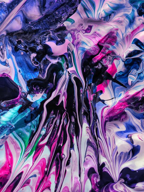 Free Close-Up Photo Of Abstract Paint Stock Photo