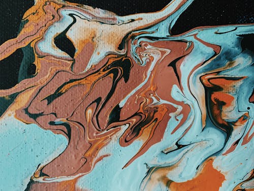 Close-Up Photo Of Abstract Painting