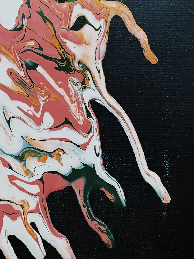 Close-Up Photo Of Abstract Painting