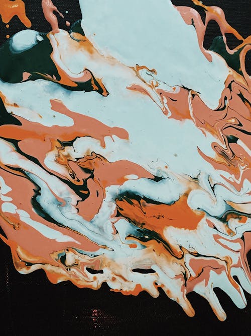 Close-Up Photo Of Abstract Painting