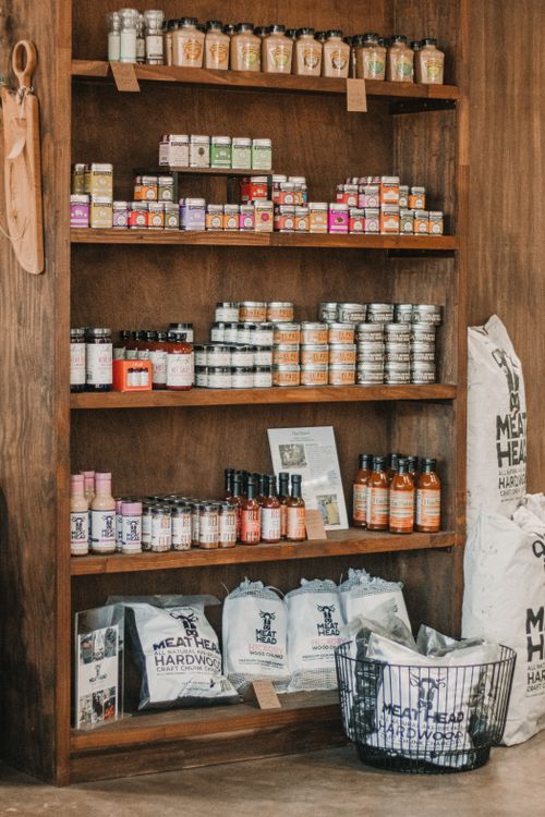 Rustic Butcher Shop Display with Local Products · Free Stock Photo