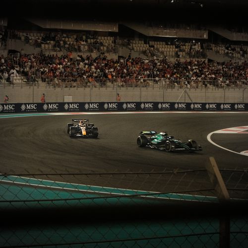 Free Fomula 1 Abu Dhabi Grand Prix | RedBull and Aston Martin Stock Photo