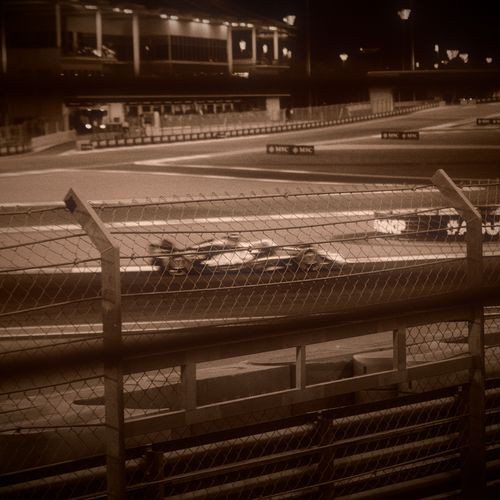 Free Fomula 1 Abu Dhabi Grand Prix | Haas Sepia Stock Photo
