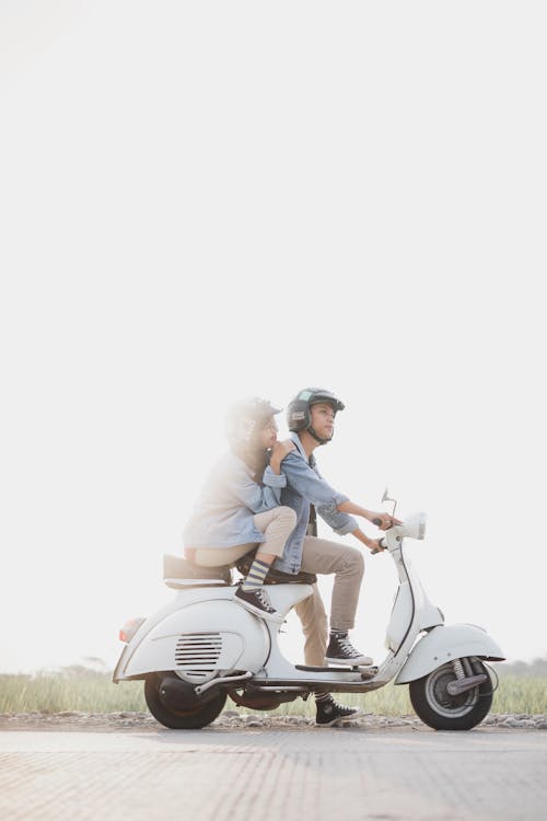 Free Person Driving Motorcycle Stock Photo