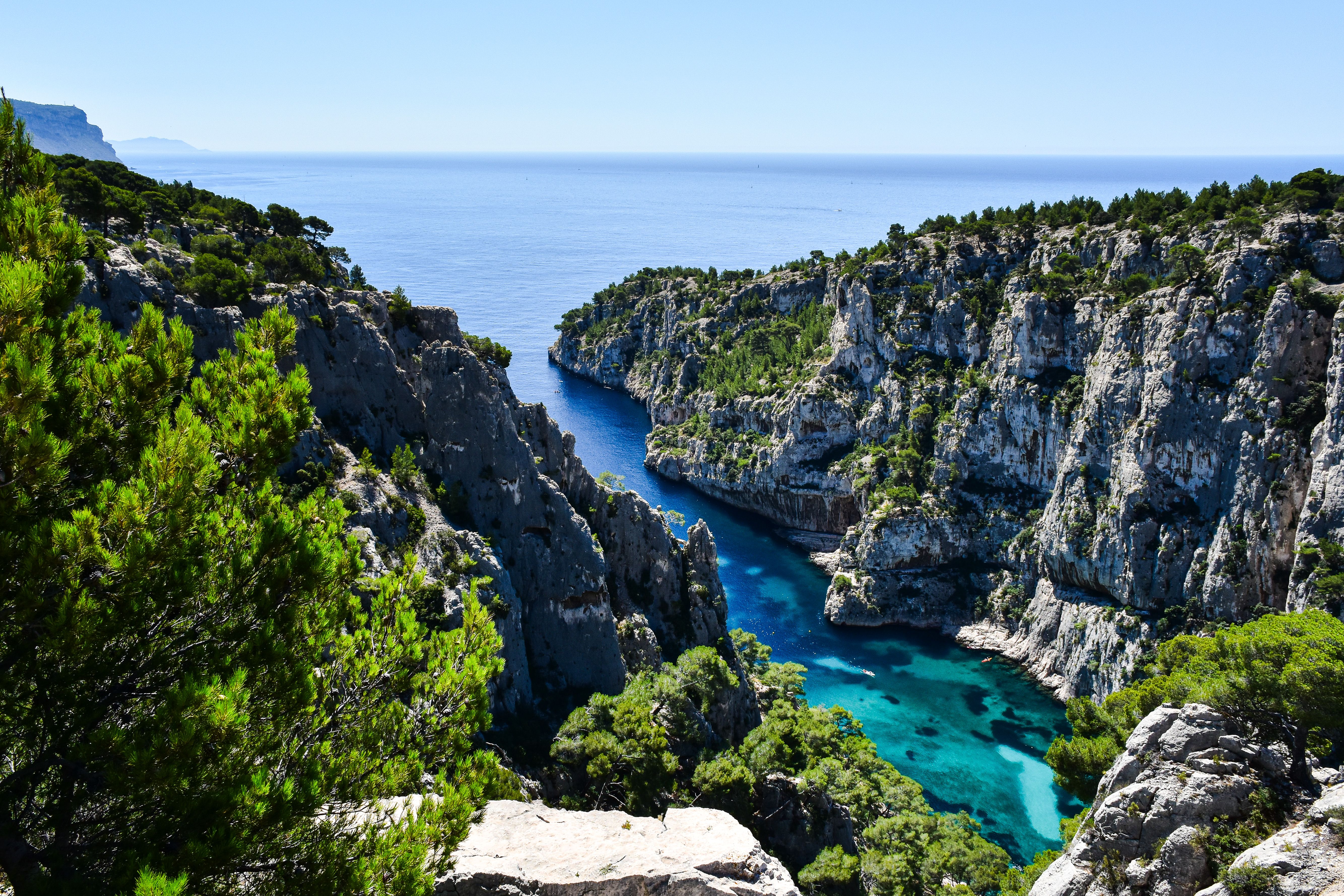 Captivating scene of rugged cliffs and azure waters in Provence, France. Captivating scene of rugged cliffs and azure waters in Provence, France.
