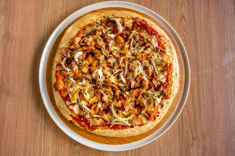 BBQ Chicken Pizza from TMTM Pizza & Grill in Philadelphia 