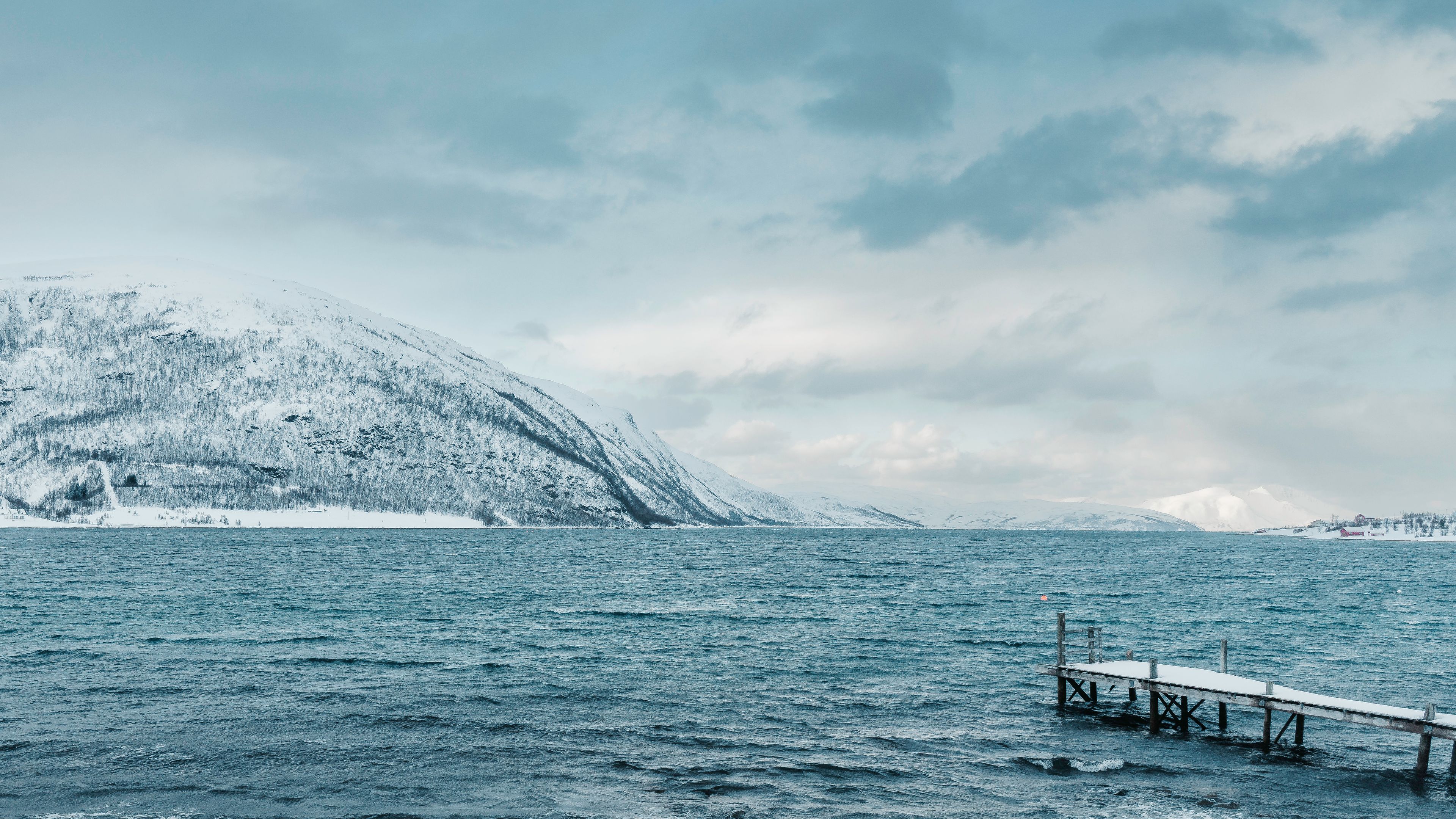 Tromso blue hour fjord