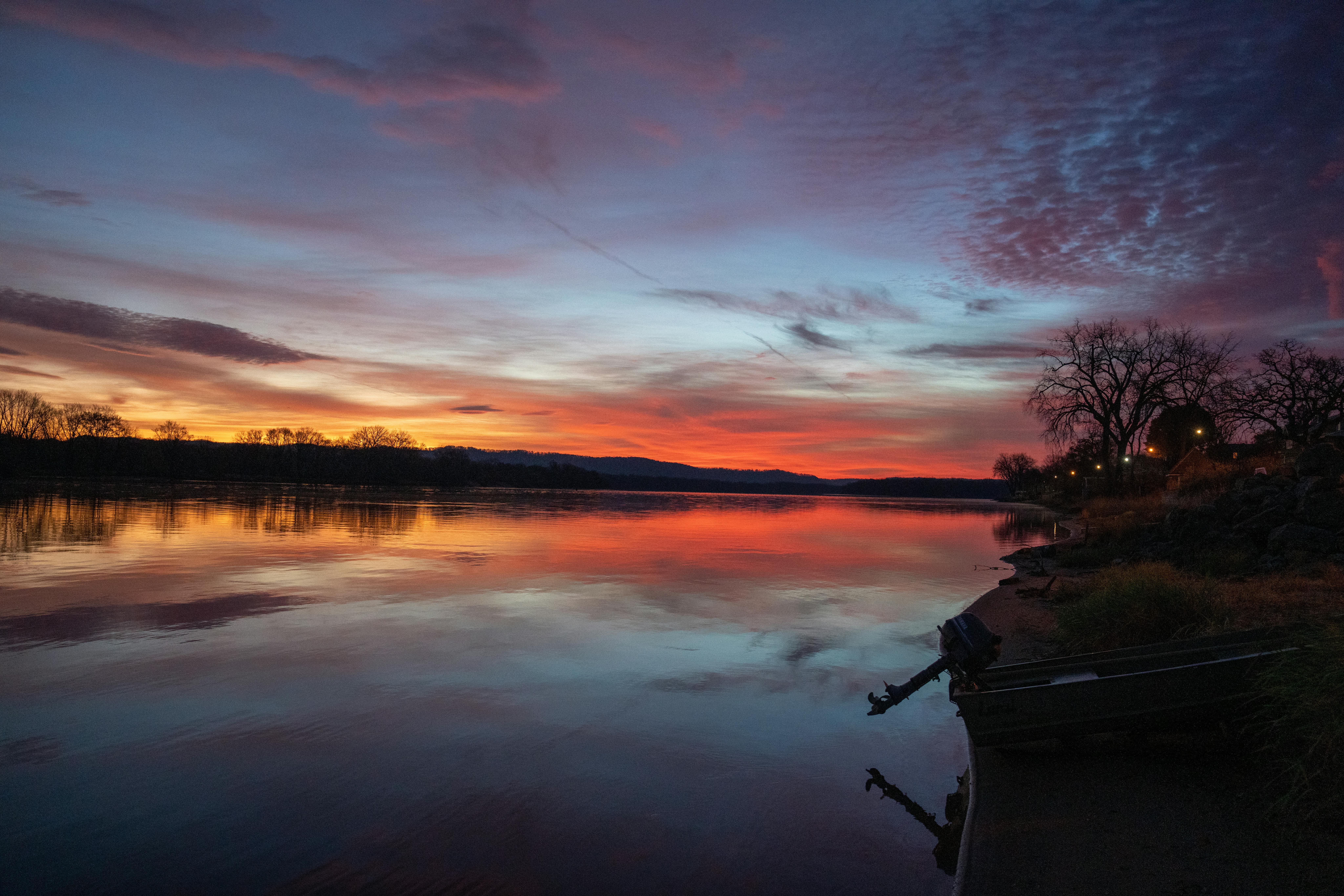 Bridge over a River at Sunset · Free Stock Photo