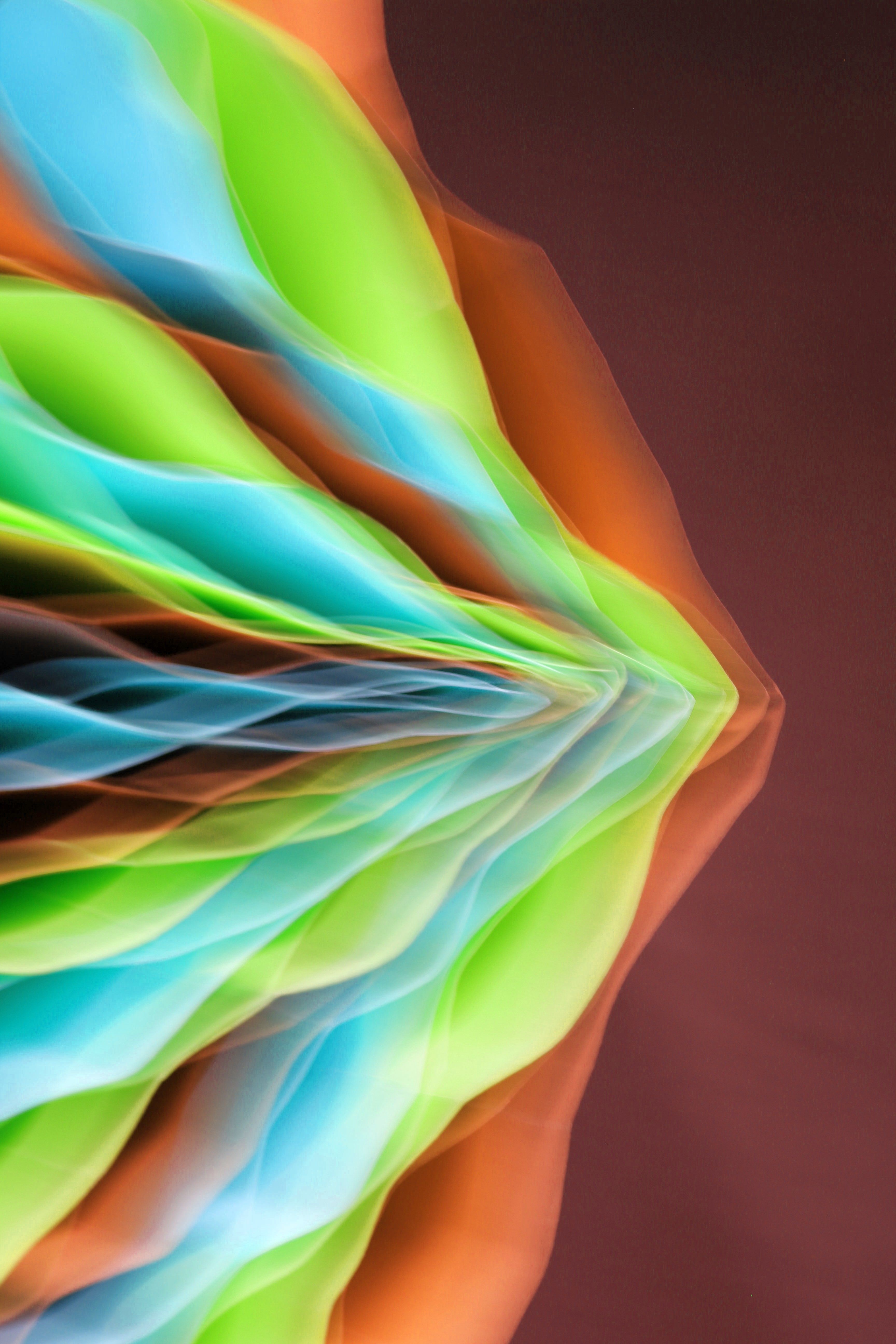 Colorful abstract digital art with flowing shapes and vibrant waves for creative use.