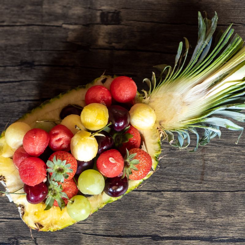 Caribbean Jerk-Spiced Pineapple and Mango Salad