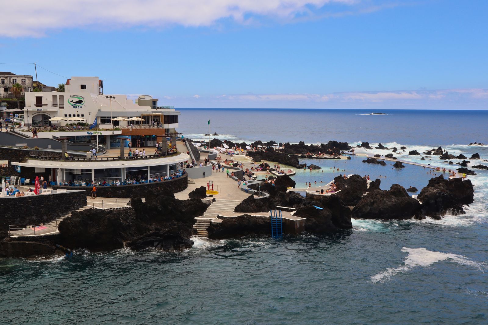 Natural volcanic swimming pools of Porto Moniz in Madeira