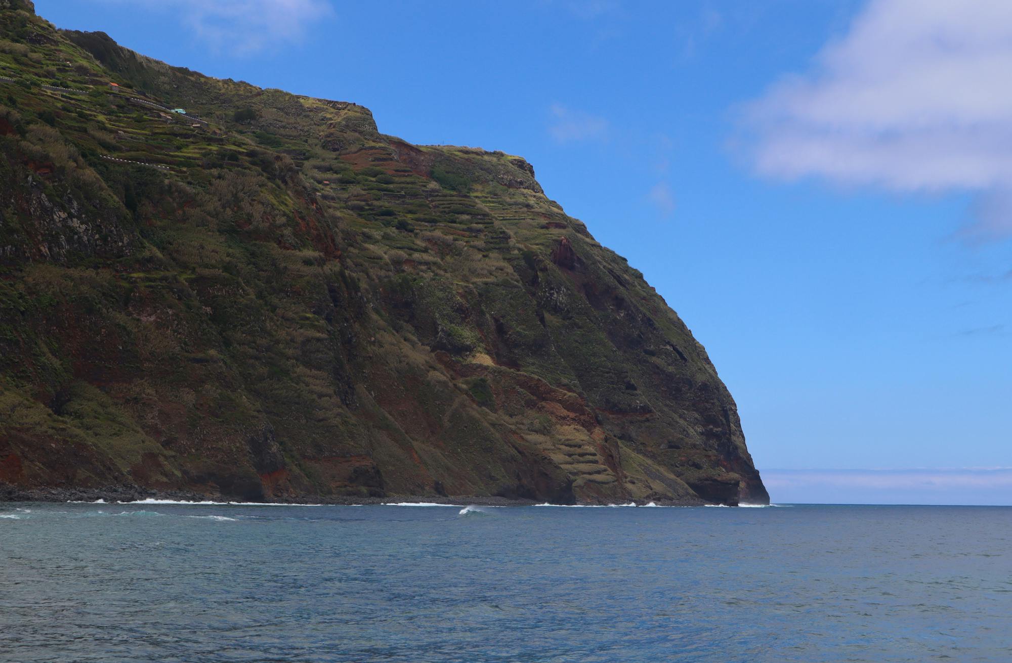 Boats and hillside homes in Funchal Bay, Madeira