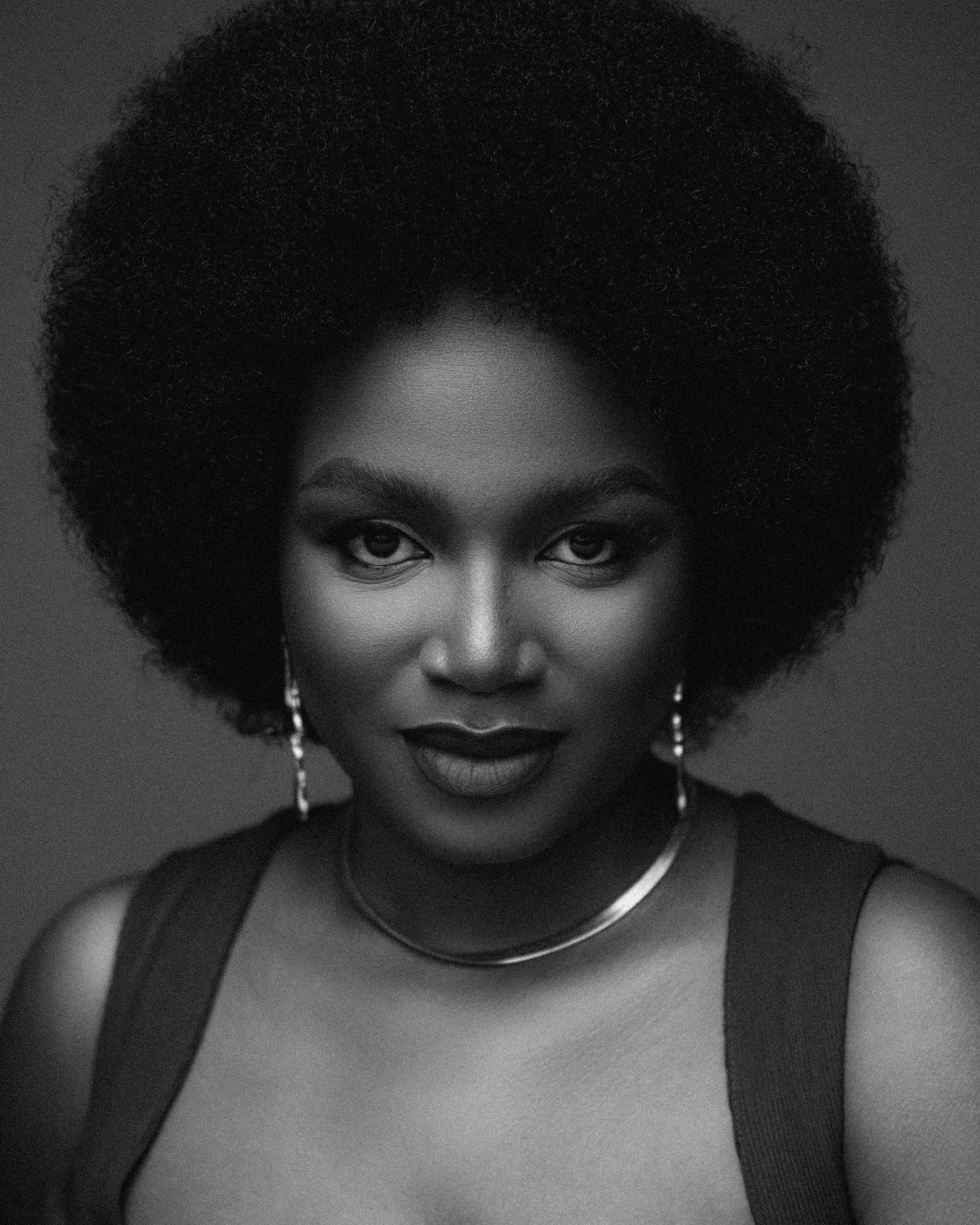 Elegant Black and White Portrait of a Woman · Free Stock Photo