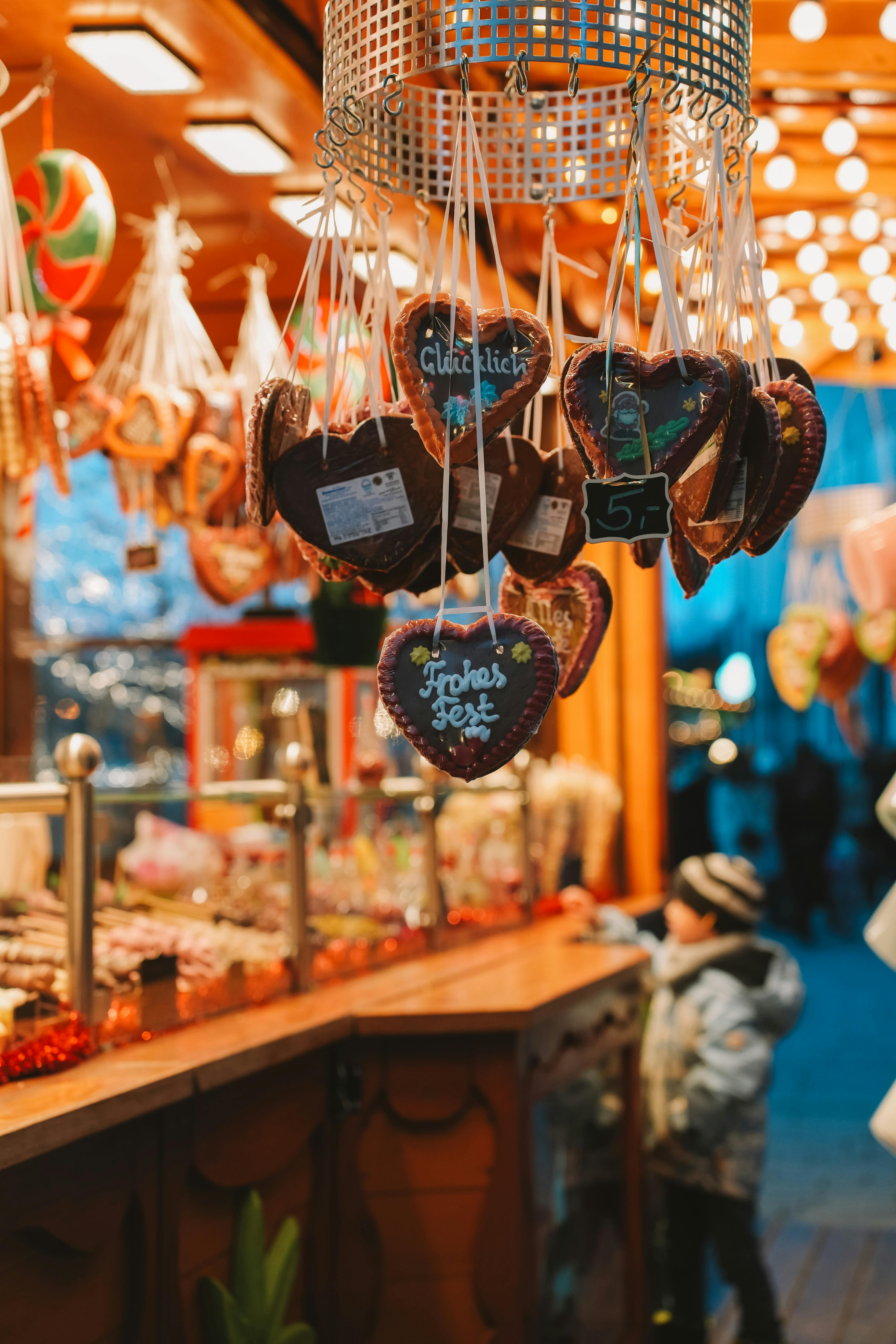 colorful christmas market in dusseldorf germany