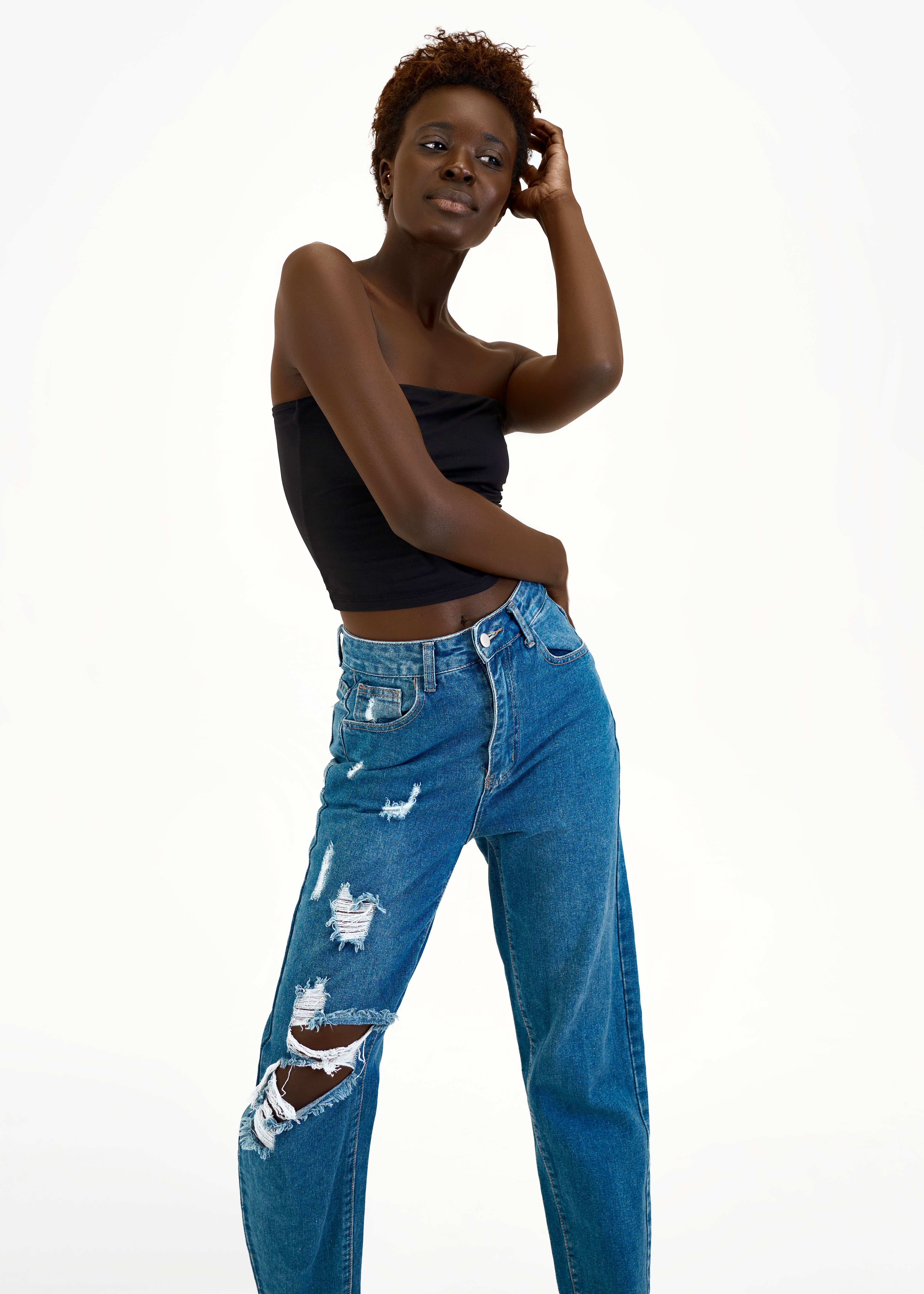 Calça Jeans Reta