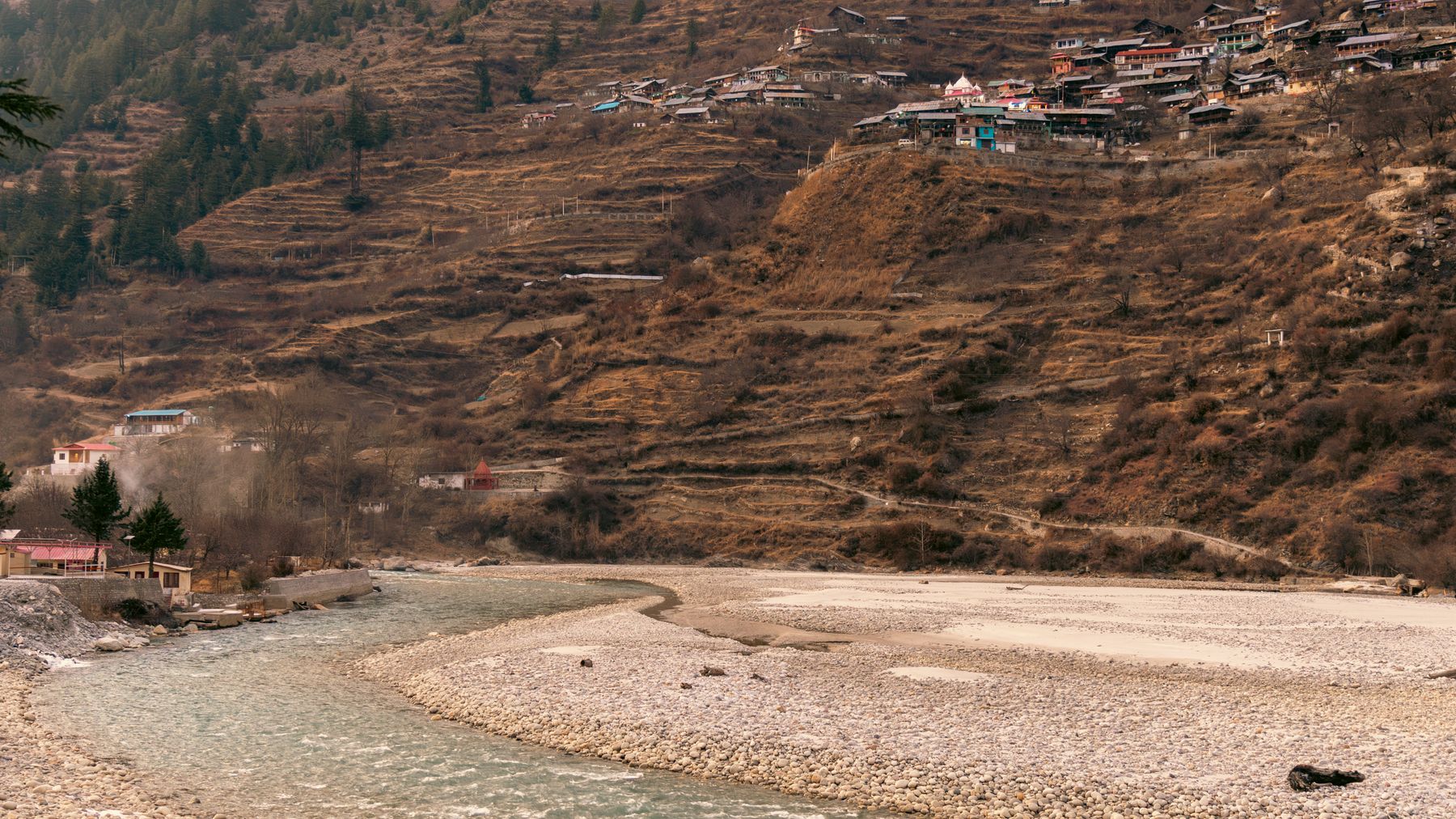 River valley in Uttarakhand