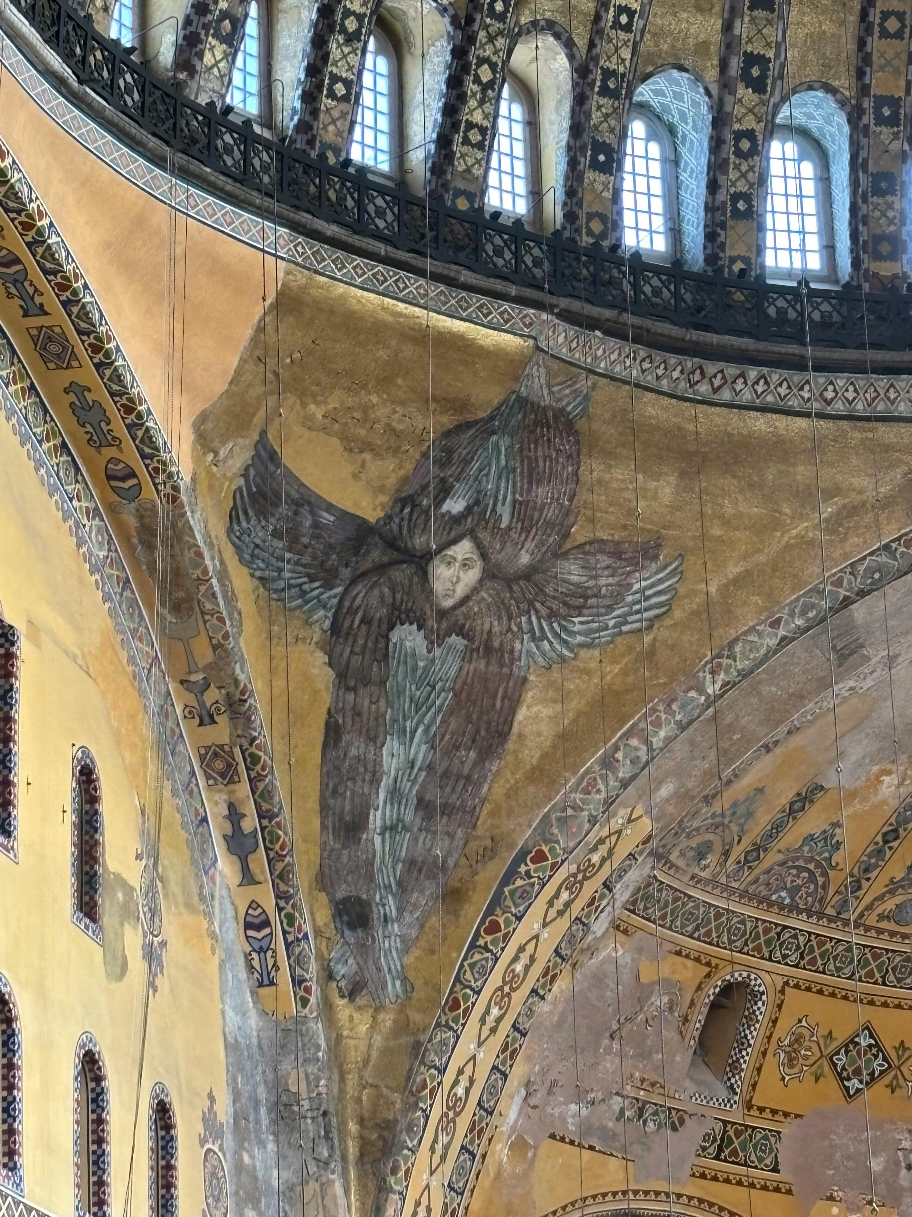 Mosaico De Serafines En La Cúpula De Santa Sofía · Foto de stock gratuita