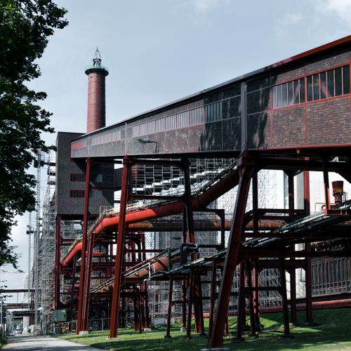 Free Explore Zeche Zollverein, a UNESCO World Heritage industrial site in Essen, Germany. Stock Photo
