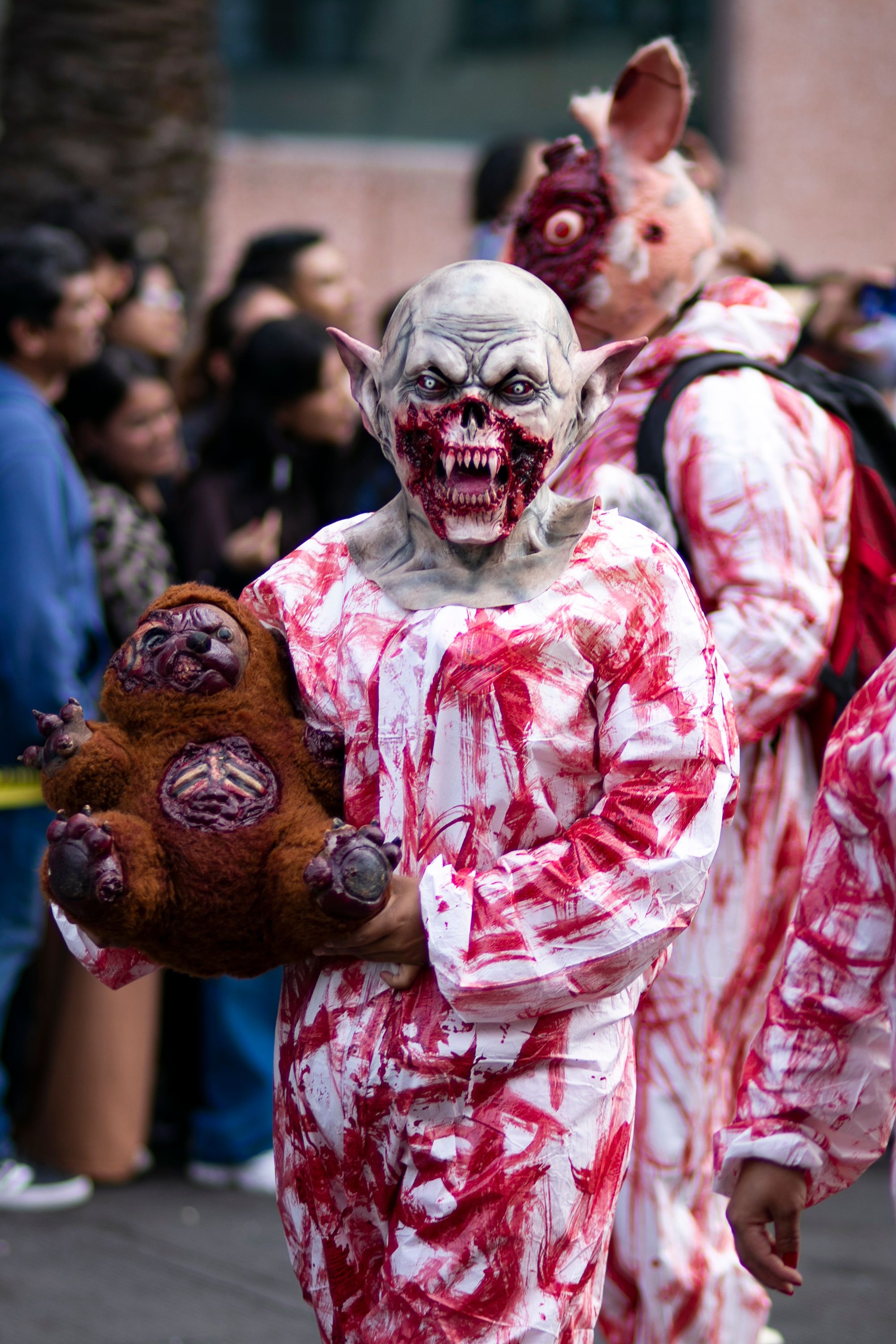 Spooky Halloween Costume Parade Horror Scene · Free Stock Photo