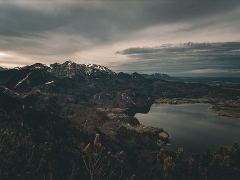 Majestätische Naturszene mit Dramatisch & Luftaufnahme