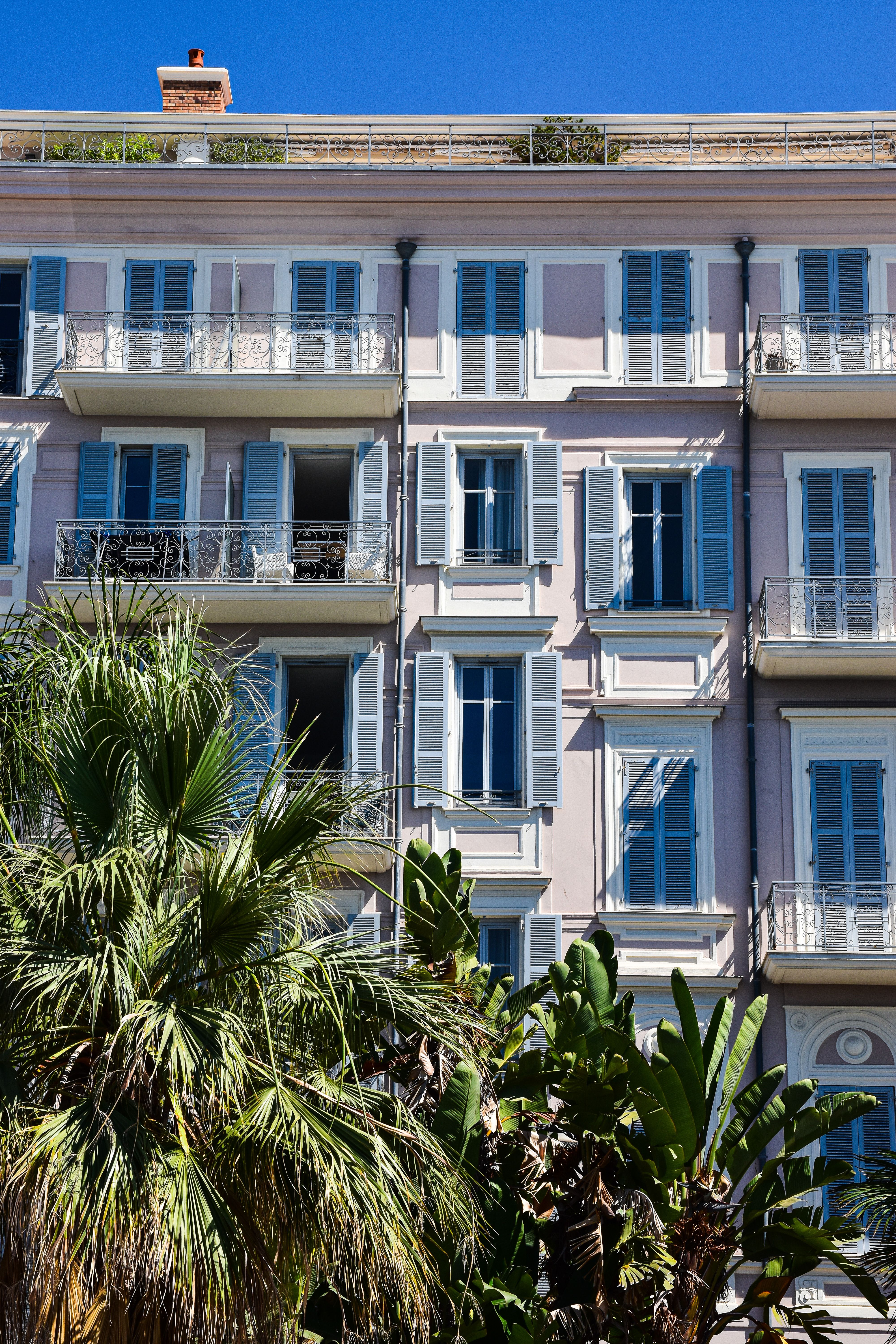 Picture of Elegant French Riviera Apartment Building Facade · Free Stock Photo