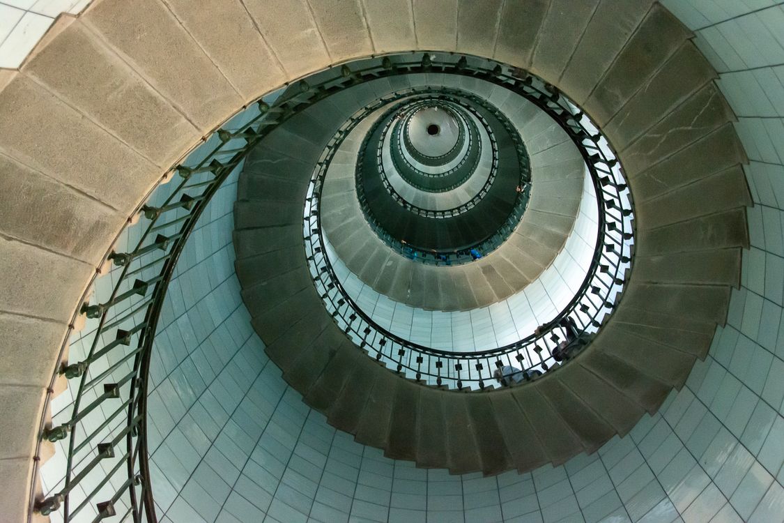 Spiral Staircase Interior with Intricate Design · Free Stock Photo