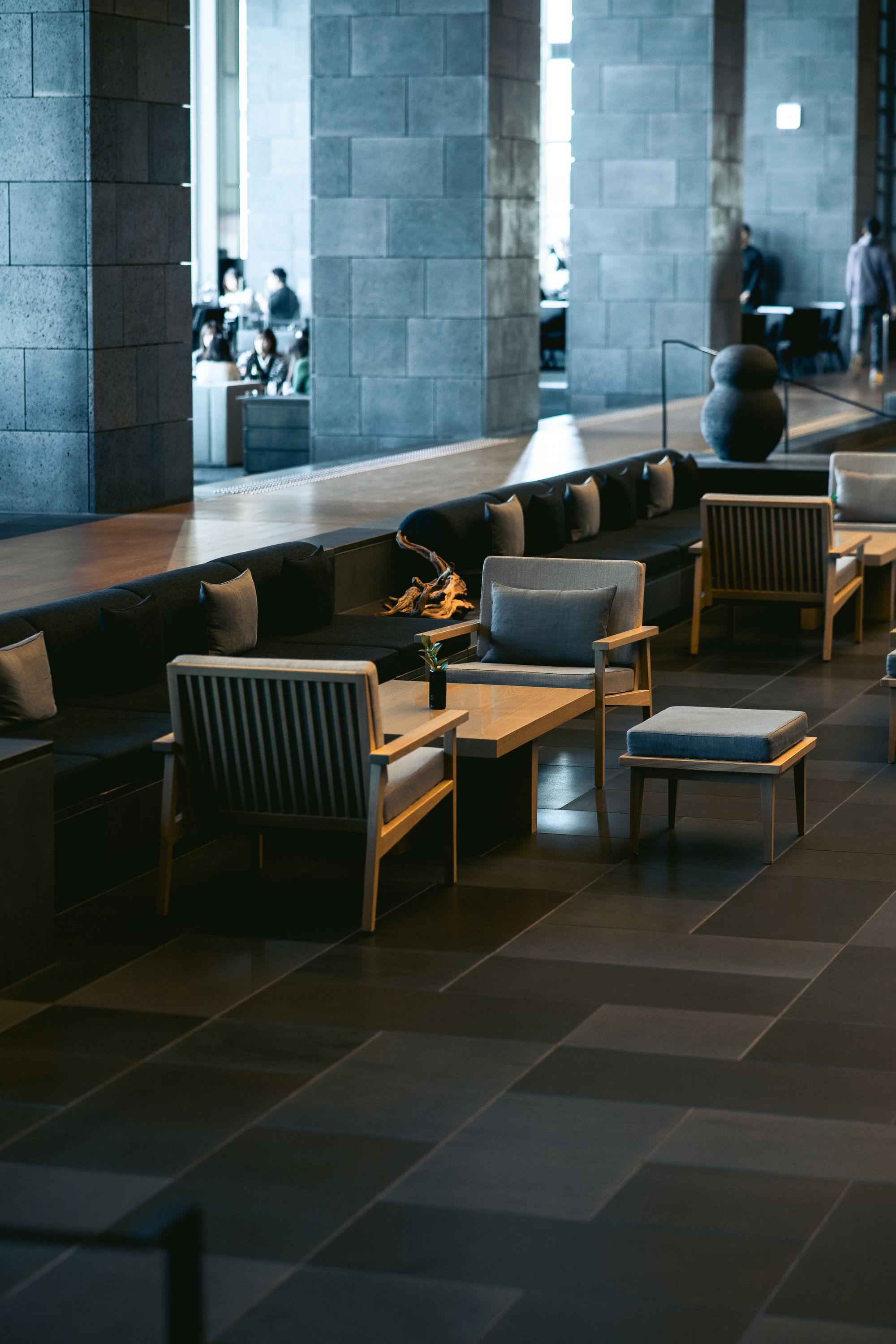 Luxury hotel lounge in Tokyo