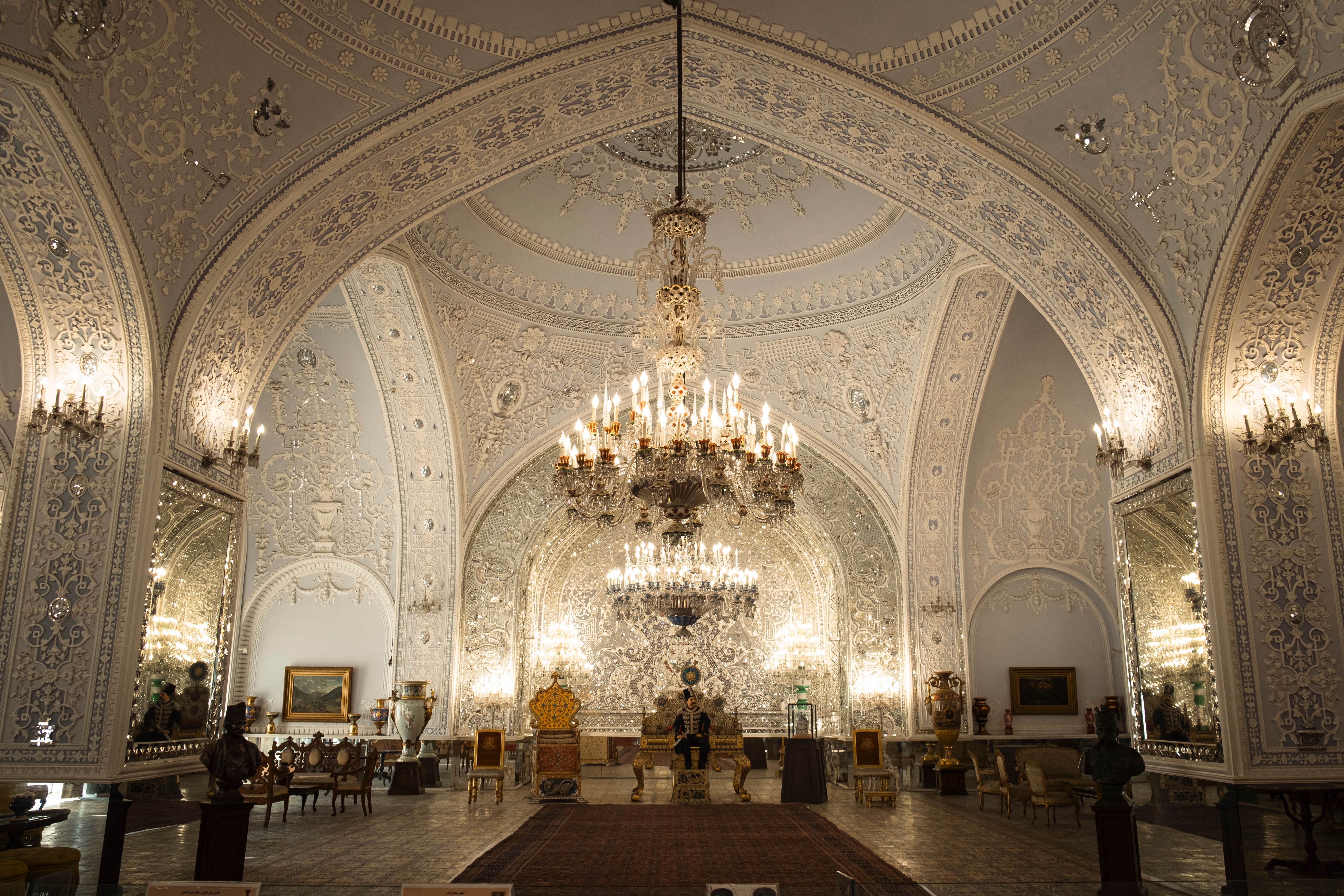 Elegant Interior of a Historical Palace in Tehran · Free Stock Photo