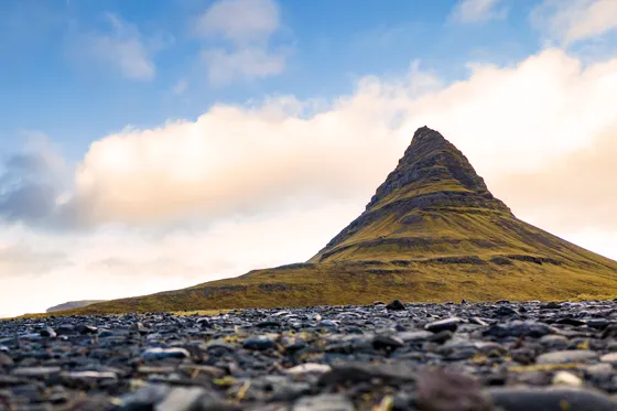 Kirkjufell mountain on the Snæfellsnes Peninsula