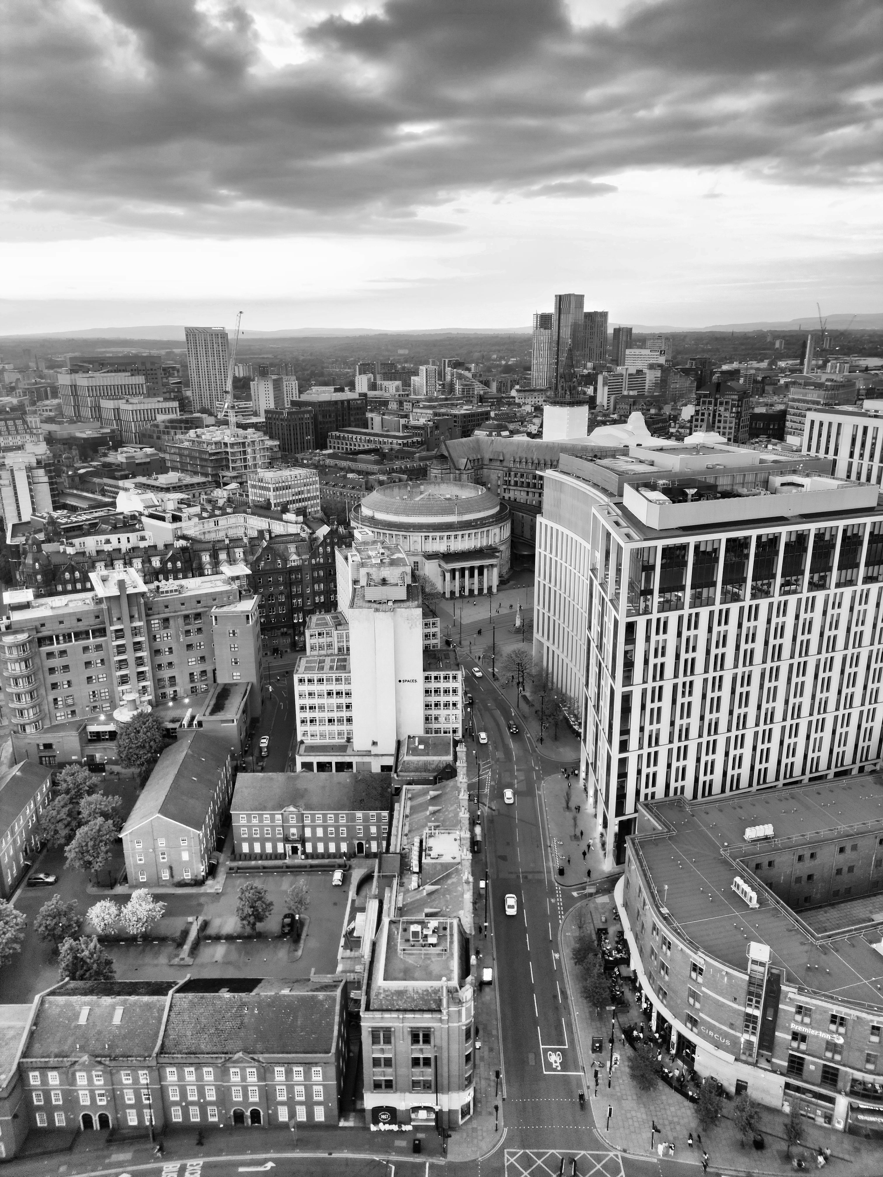 Aerial View of Newcastle Upon Tyne Cityscape · Free Stock Photo
