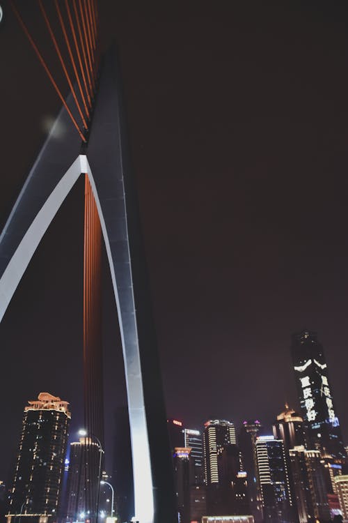 ブリッジ, 中国建築, 夜の無料の写真素材