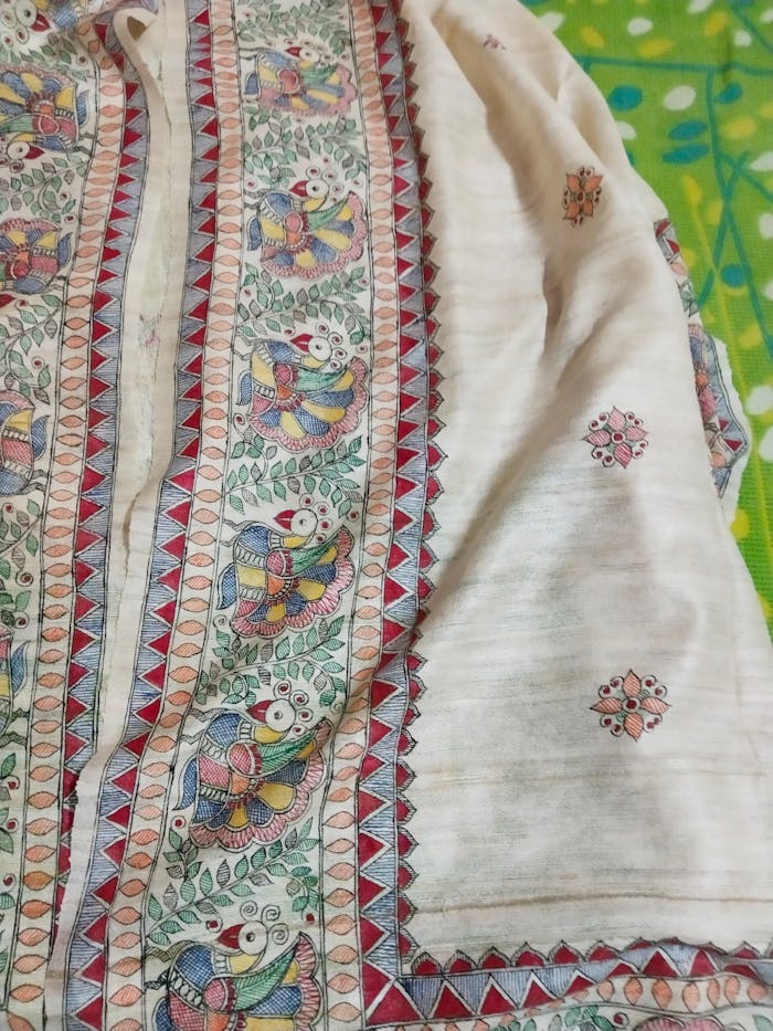 Birds Themed Design on Dupatta - Image 2