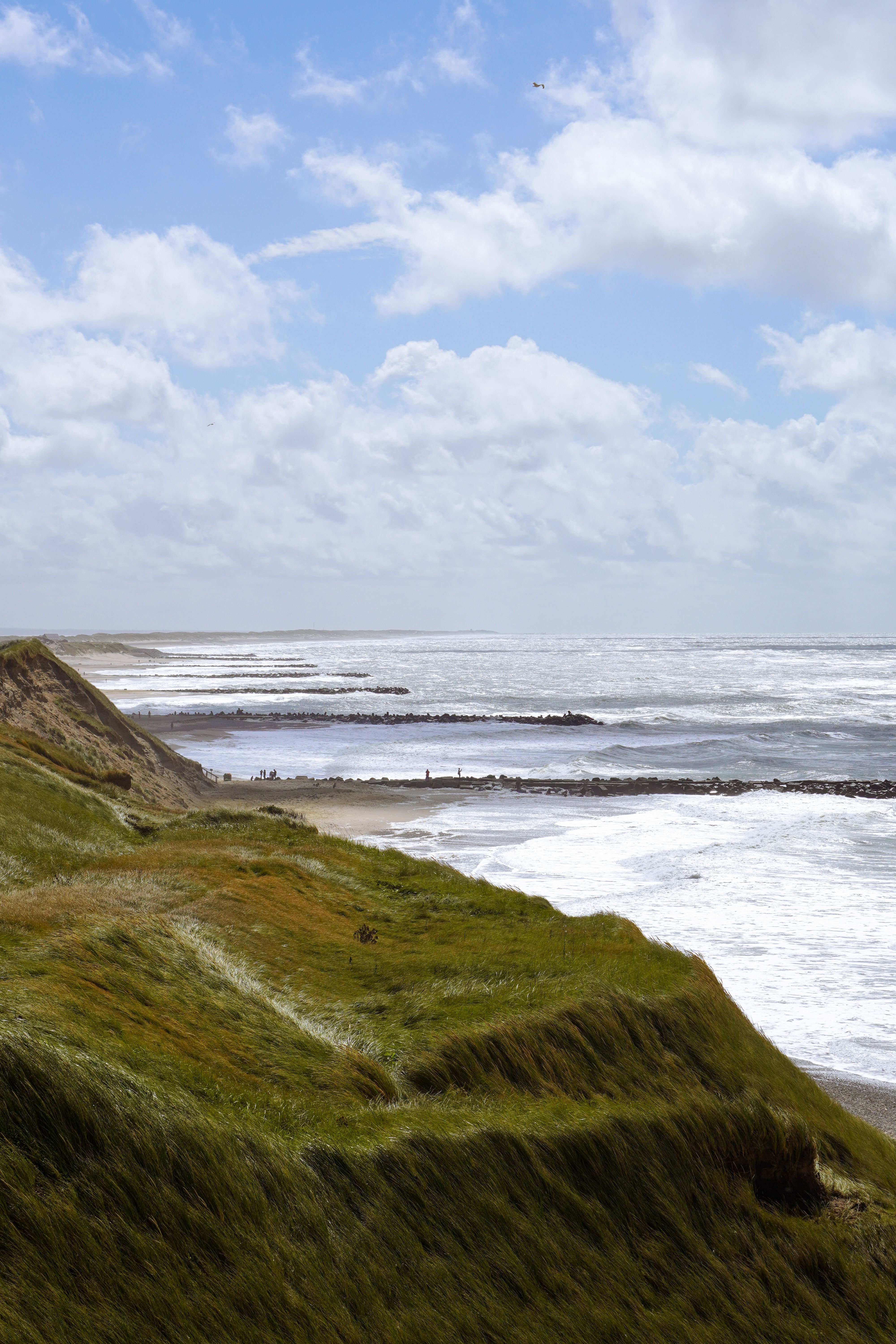 Scenic Coastal Cliffs and Ocean Waves in Denmark · Free Stock Photo