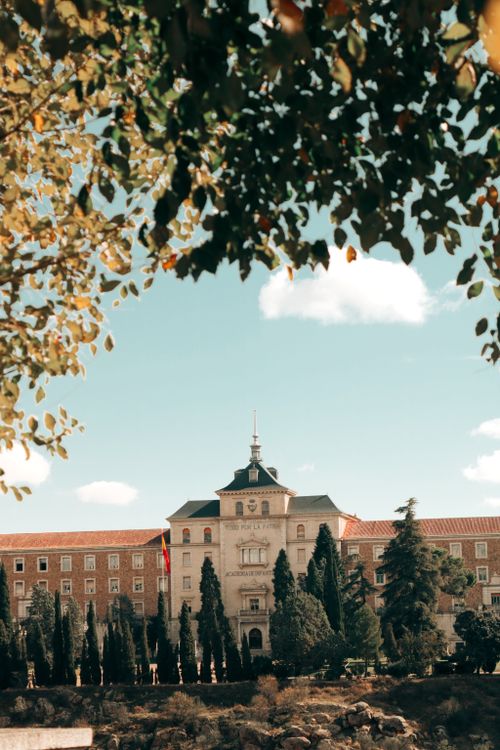 Free Beautiful historical building with classical architecture in Toledo, Spain under a clear sky. Stock Photo